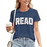 Reading Shirt for Women Read T-Shirt Teacher Reader Book Lover Tee Top