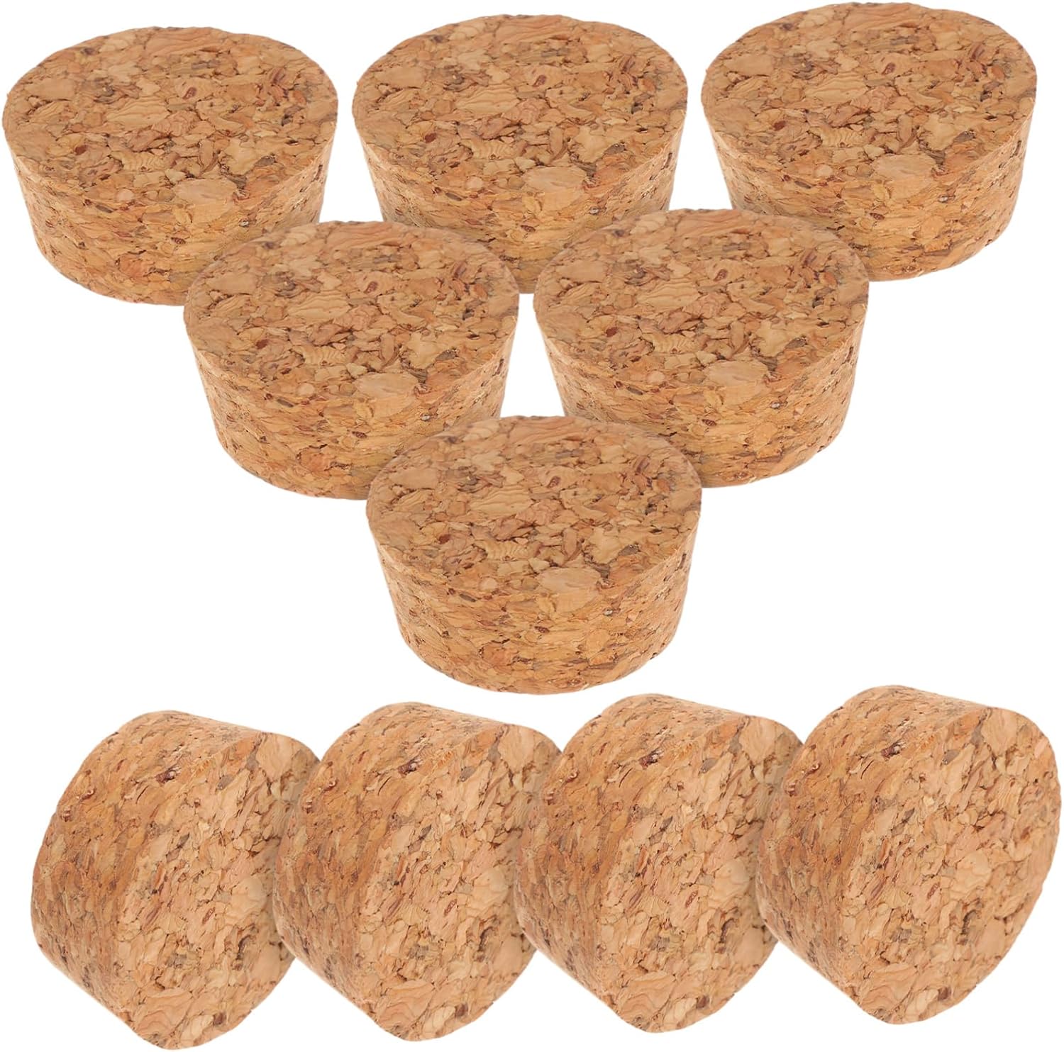 Natural Wine Corks 20pcs Wooden Tapered Cork Plugs for Liquor Beer