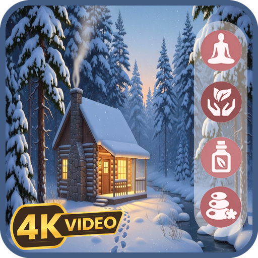 Cozy Cabin Rain - Regenwettergeräusche mit Wetteranzeige