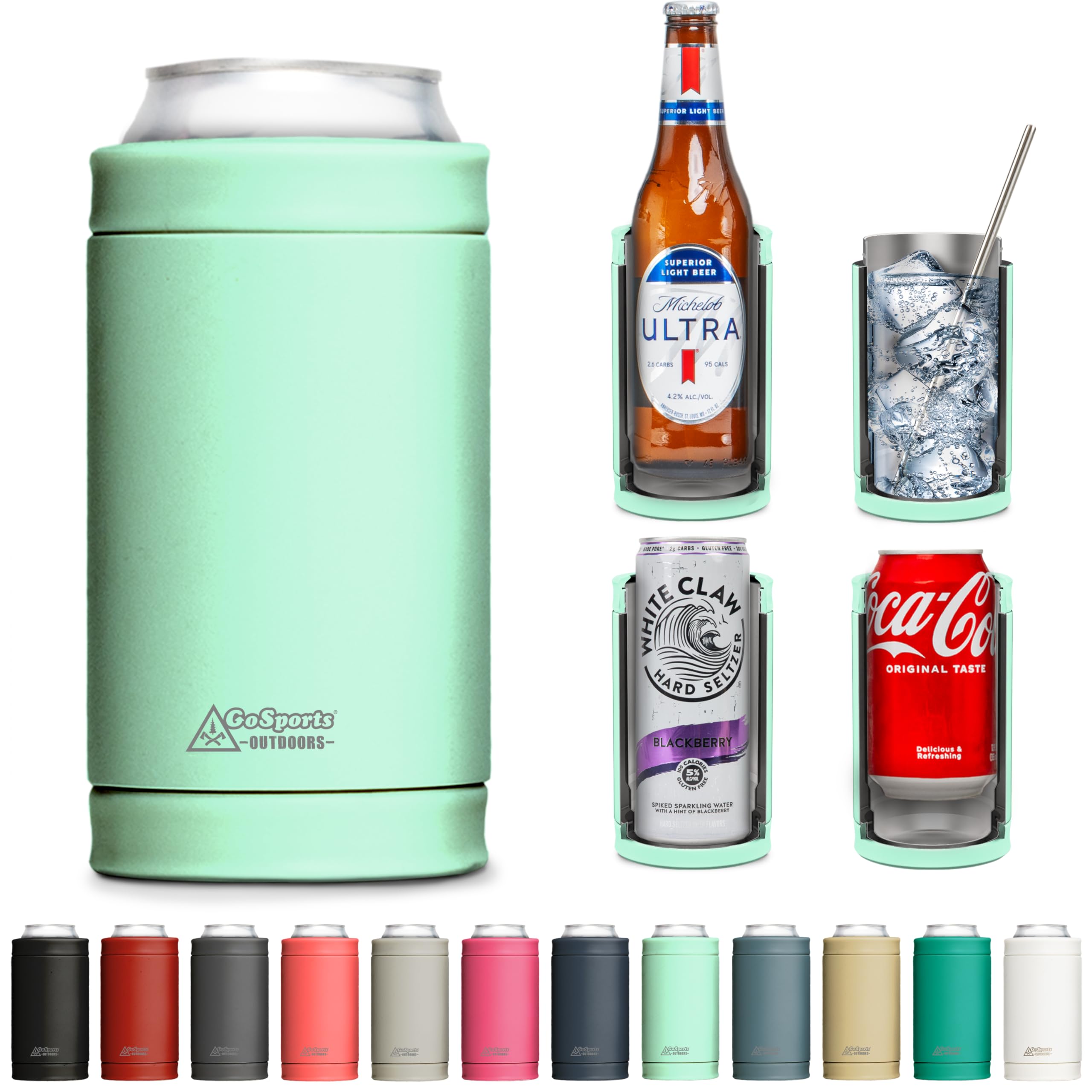DUALIE in Insulated Can Cooler 15+ Colors Universal Size for 12 oz  Cans, Slim Cans, and Bottles