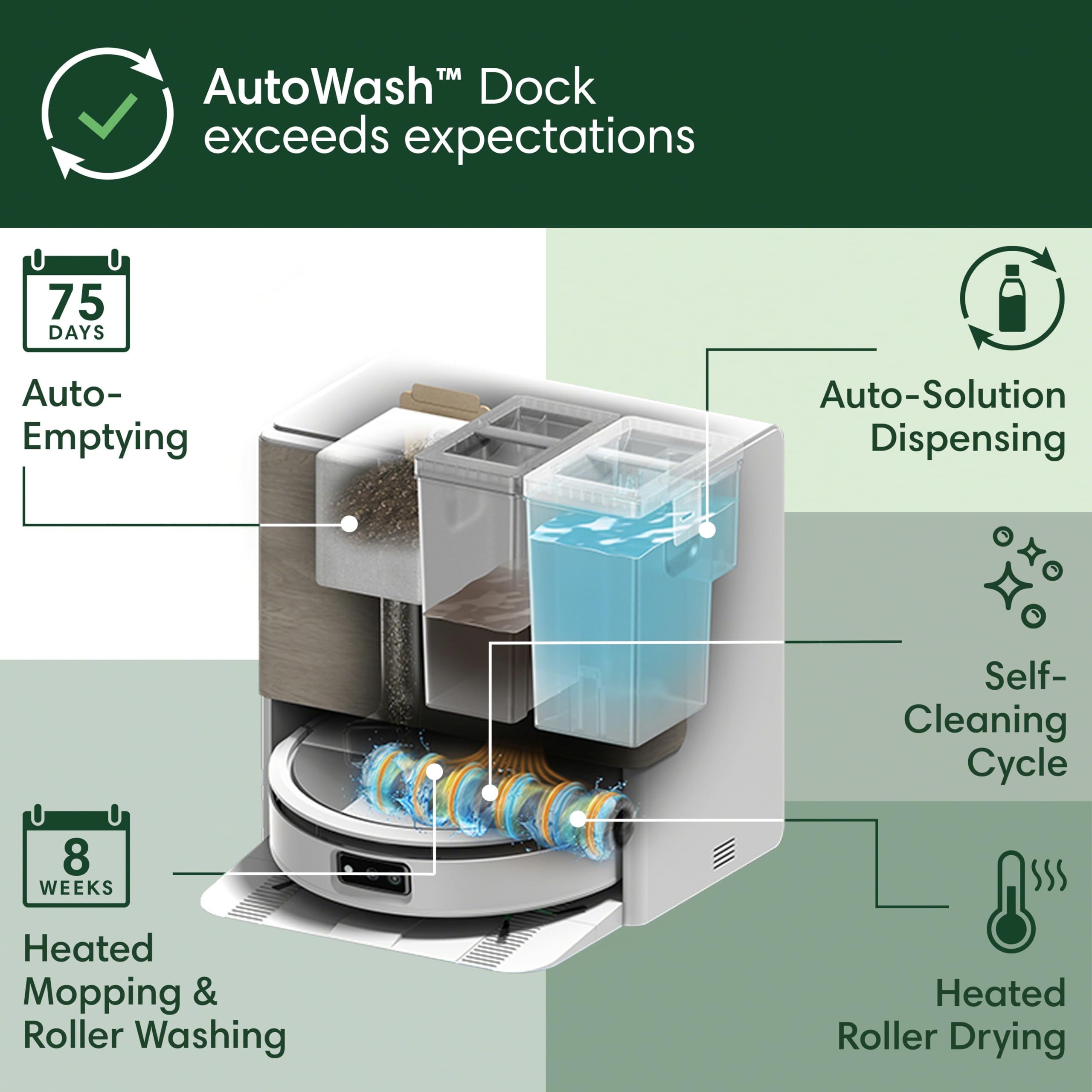 iRobot Roomba Max 705 Combo Robot Vacuum & Mop + AutoWash Dock