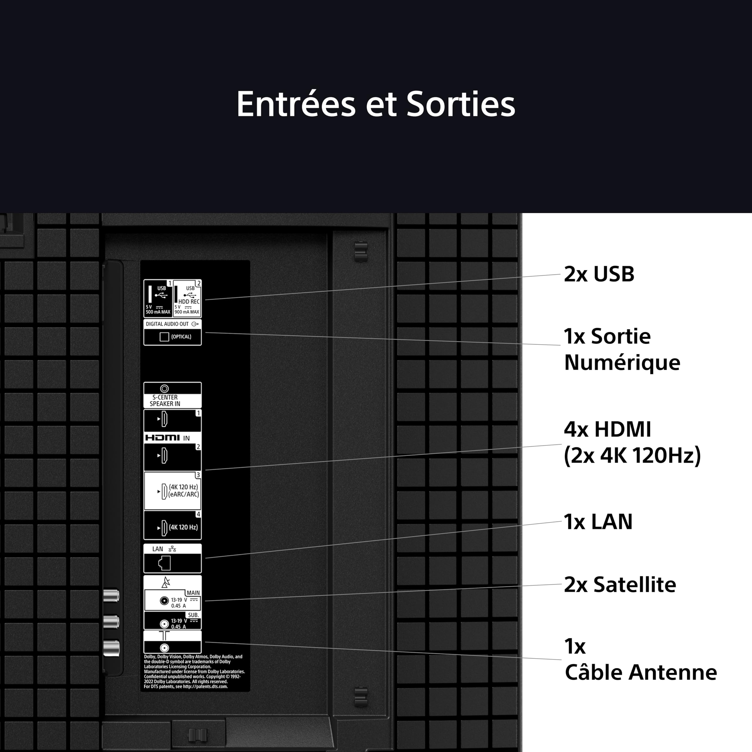 Sony BRAVIA 8 OLED 55 Pouces 4K HDR Google Smart TV |Fonctions Gaming PlayStation 5, IMAX Enhanced, Dolby Vision Atmos, Chromecast, Apple AirPlay, 120Hz K-55XR83
