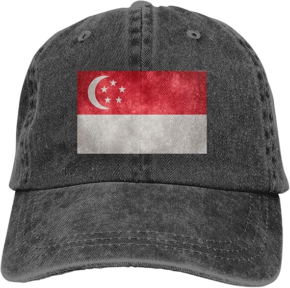 YVVY Fashion Soft Flag of Singapore Hat Gift Dad Hat Trucker Hat Cowboy