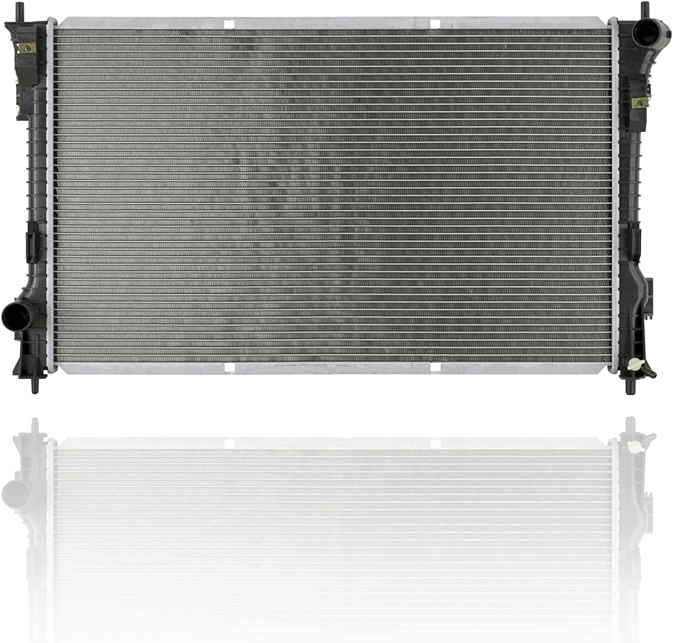 Radiator - Pacific Best Inc. Compatible/Replacement for 13307 13-19 Ford Taurus 2.0L, 13-19 SHO, 13-16 Lincoln MKS-3.5L - Without Engine Oil Cooler, Plastic Tank Aluminum Core