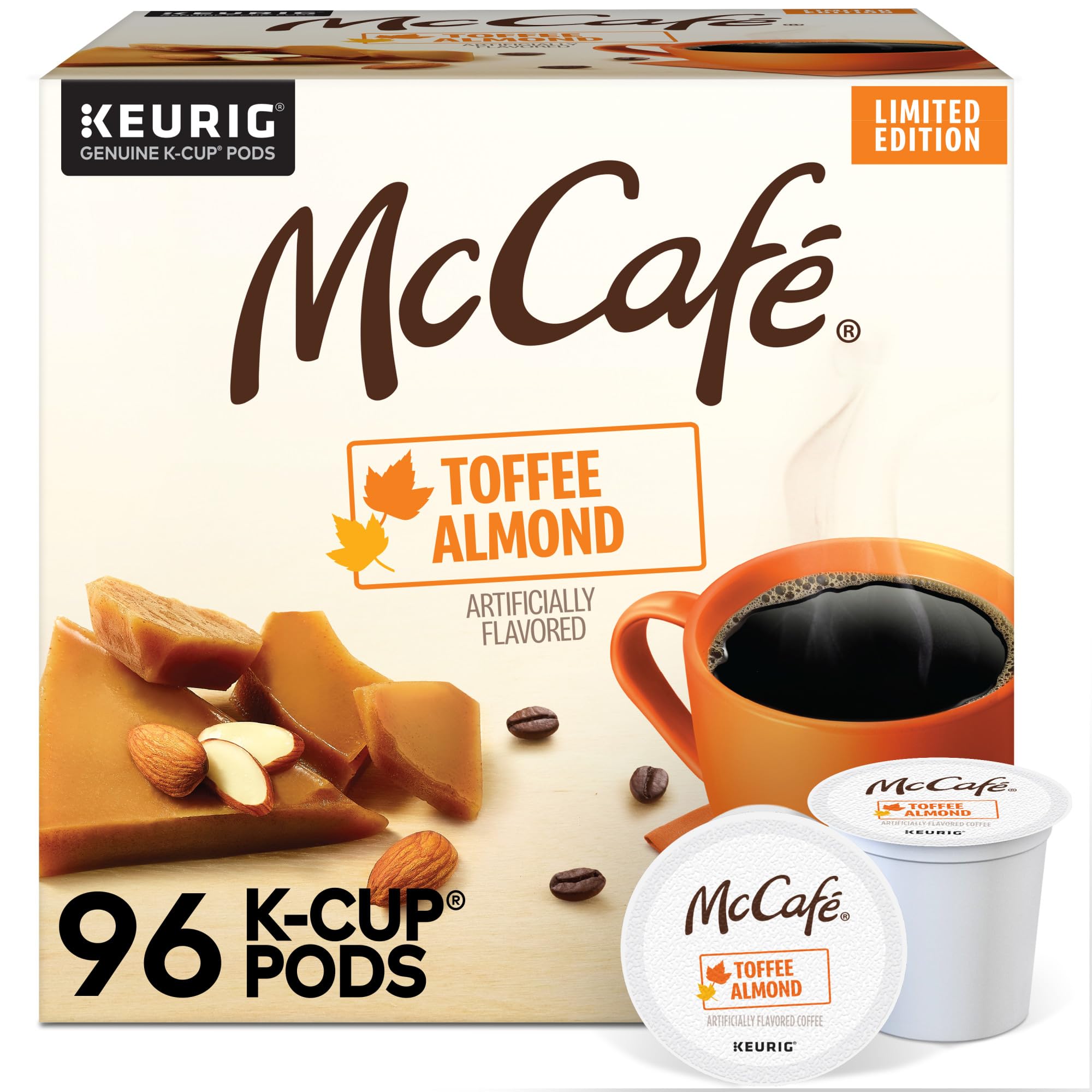 Amazon.com: McCafe Toffee Almond Coffee, Keurig Single Serve K-Cup