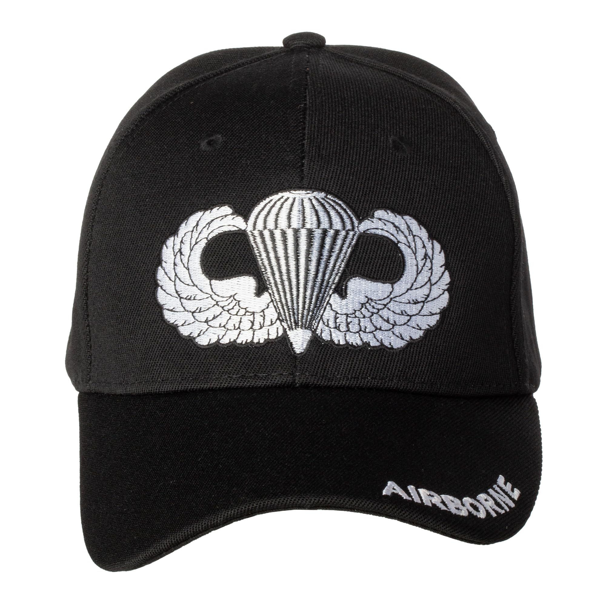 Artisan Owl Officially Licensed Airborne Wings Embroidered Baseball Cap Black