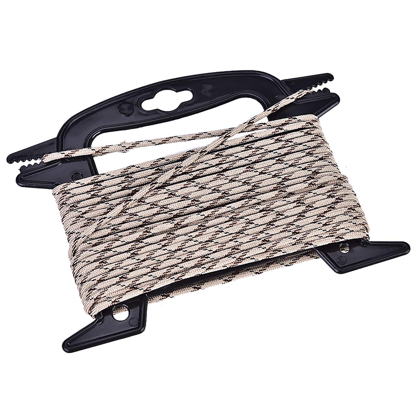 Bnineteenteam Black Paracord Set, Line Winder Organizer, Plastic Cord Keeper, Fishing, Camping, Hiking, Diy