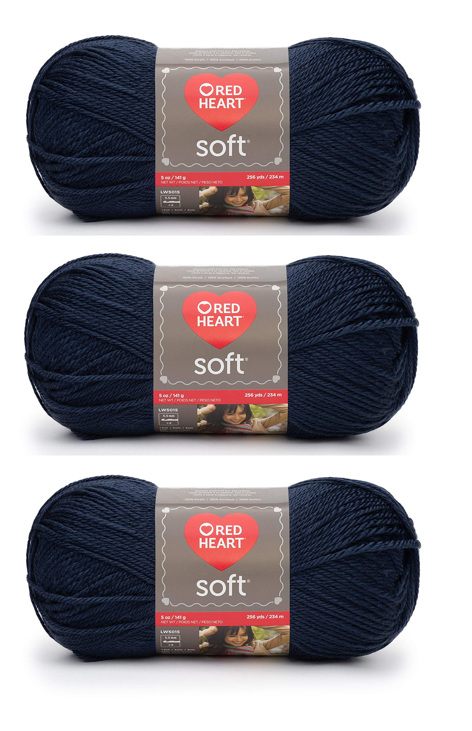 Red Heart E728-4604 Red Heart Soft Yarn - Navy