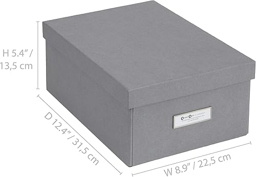 Miniatura 4 de Bigso Karin Caja de almacenamiento plegable  Caja de almacenamiento de fotos con marco de etiquetas para una fácil identificación montaje simple sin