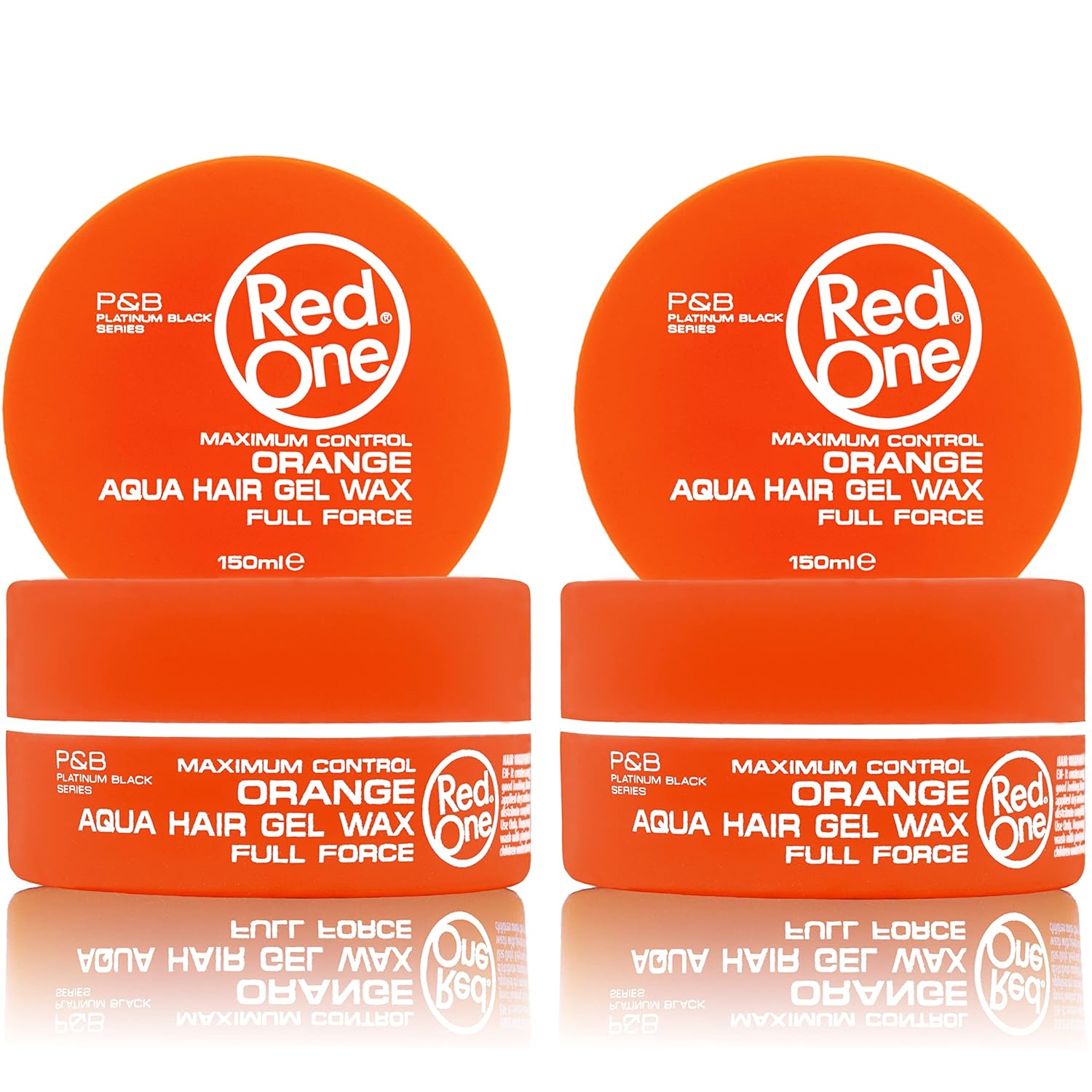 Redone Hair Wax Orange 150ml Pack of 2 | Ultra Strong Hold & High Shine Styling Wax for Men & Women | Gel Wax Hybrid Texture | Professional Edge Control Wax with Long Lasting Hold & Sleek Finish