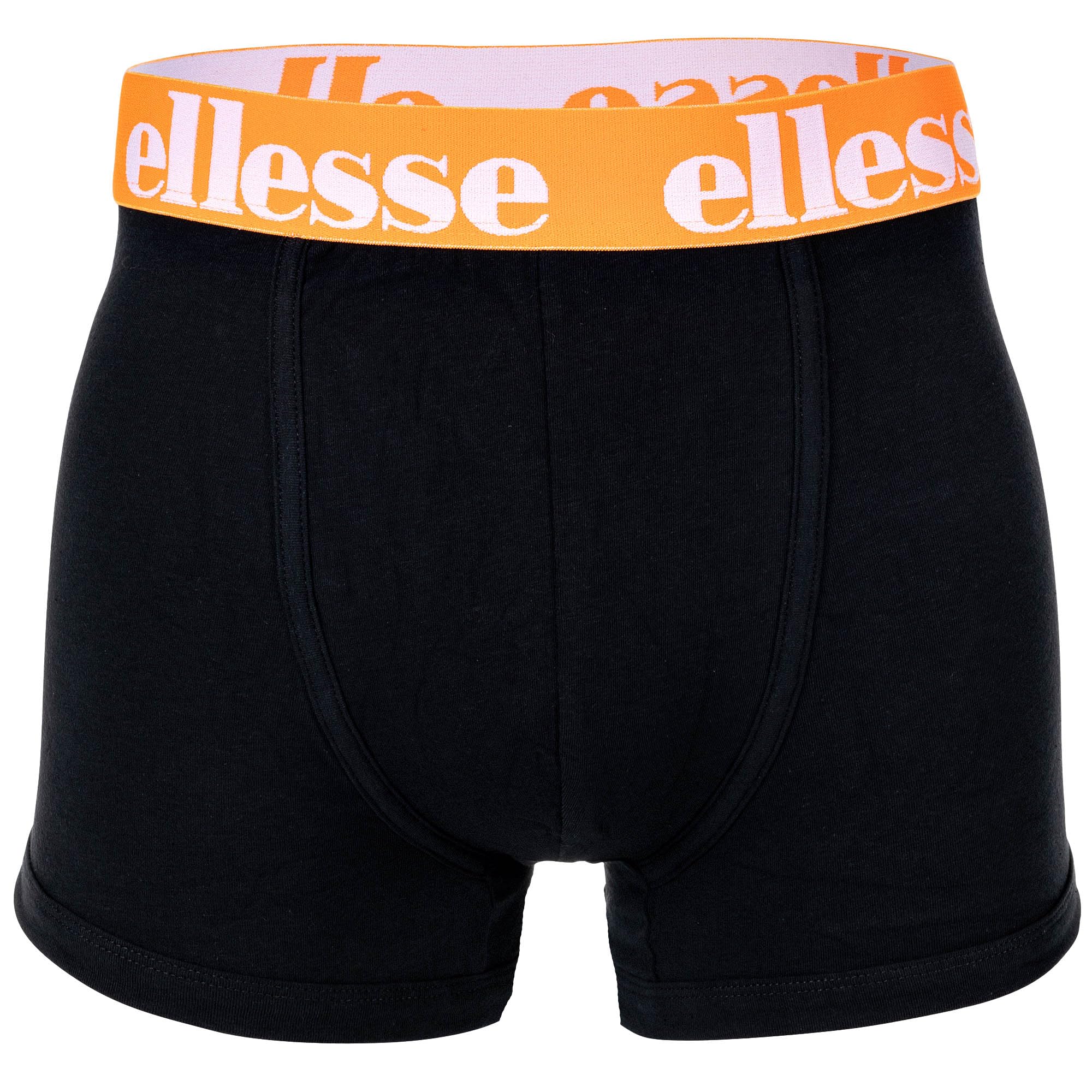 Ellesse Yema Calzoncillos tipo bóxer para hombre, paquete de 7 unidades, con logotipo, sin bragueta, algodón elástico