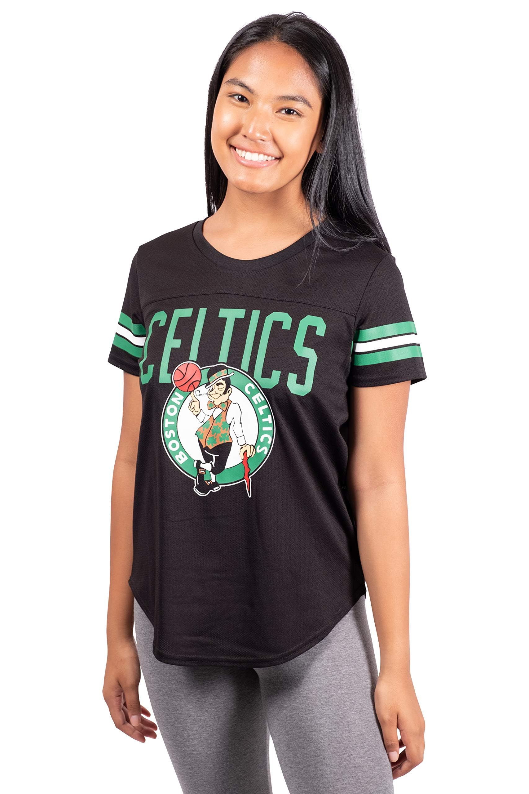 Ultra Game Women's NBA Official Super Soft Mesh Jersey T-Shirt