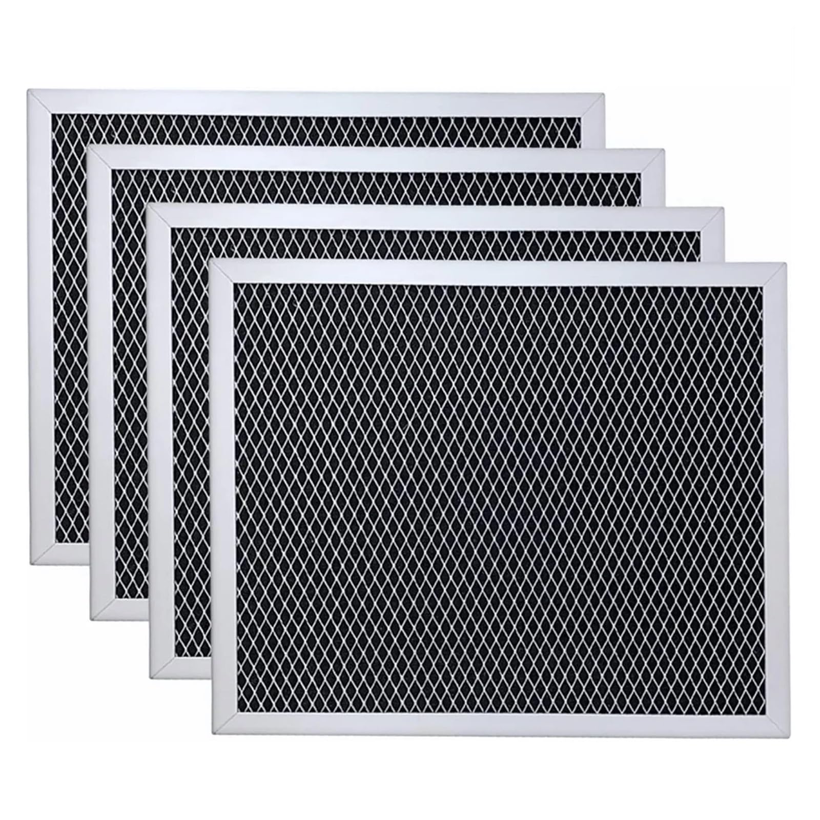 Confezione Da 4 Filtri for Cappa Aspirante 97007696 Combo Carbone In Alluminio, Compatibile Con Whirlpool, W10355450, Compatibile Con Broan, Filtro Antigrasso 6105C