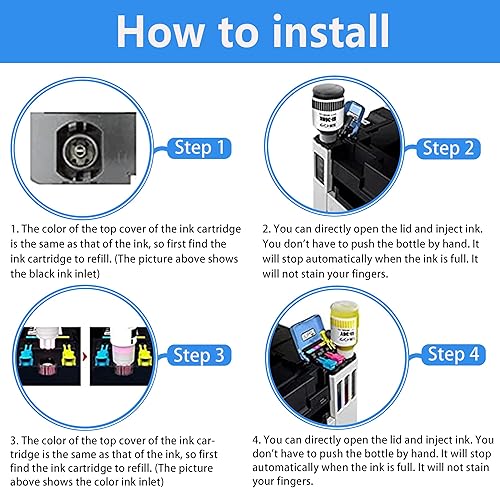 Miniatura 3 de LCL Repuesto de botella de tinta compatible para Canon GI26 GI-26 GI-26C GI-26M GI-26Y MAXIFY GX6020 GX7020 GX3020 GX4020 GX5020 (paquete de 3,