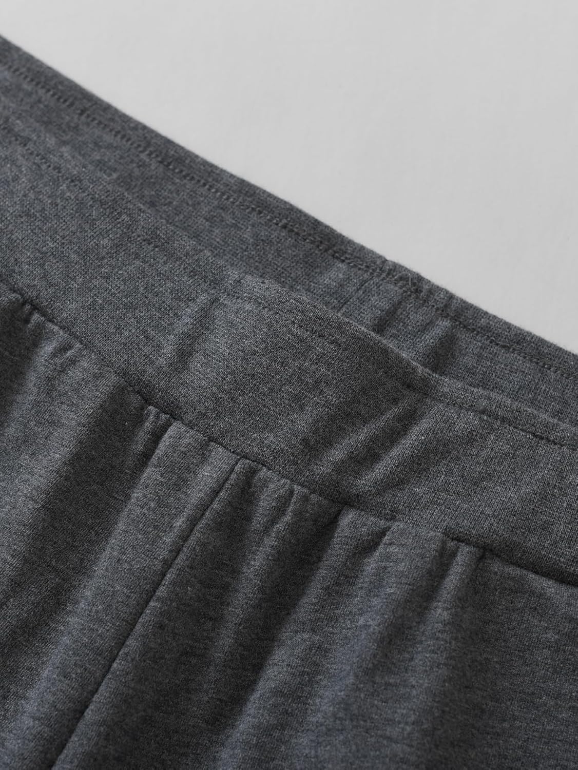 Weintee Women's Petite Elastic Waist Wide Leg Pants Petite Length - Image 4