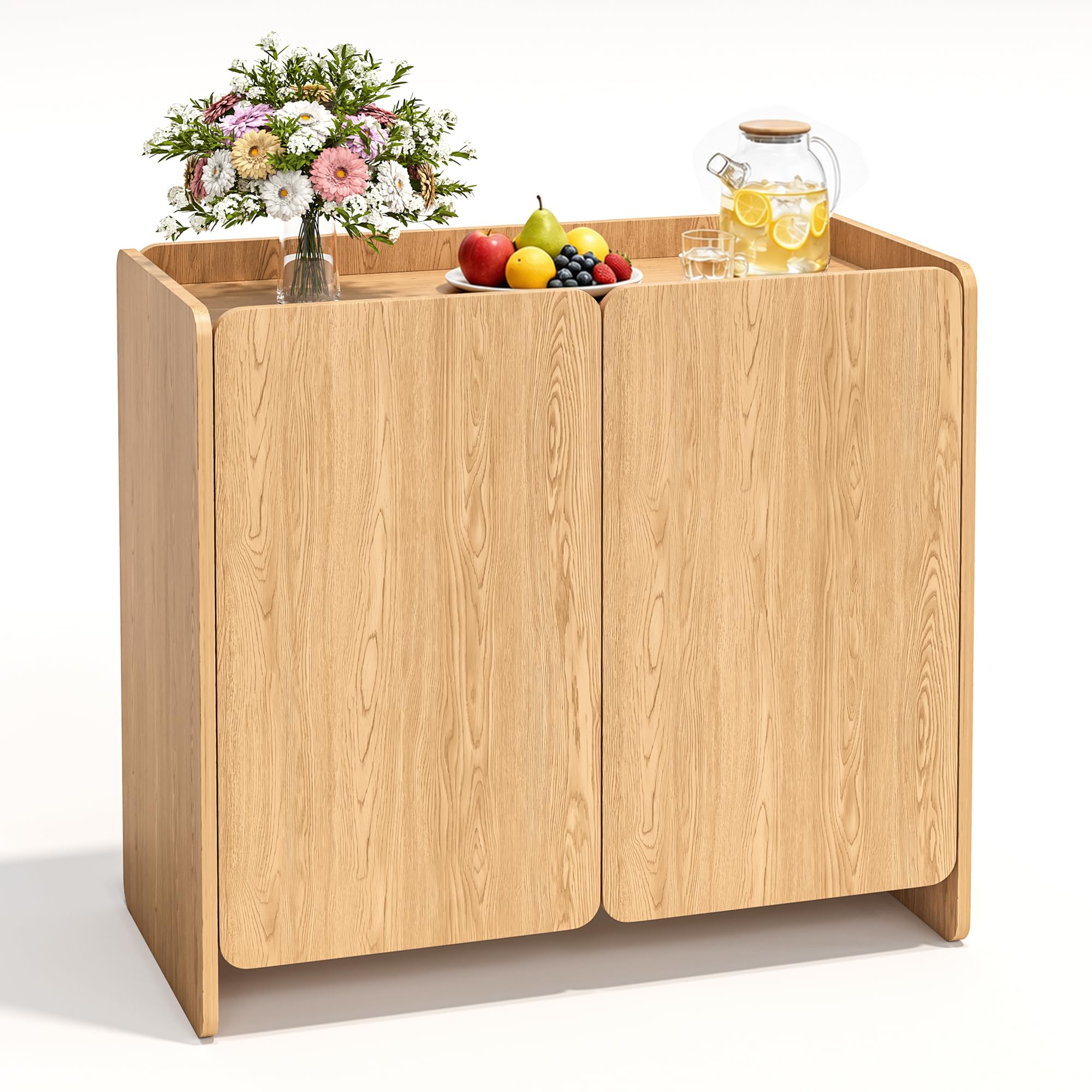 Pamapic Sideboard,Küchenschrank mit 2 Türen,Buffetschrank mit Kippsicherung