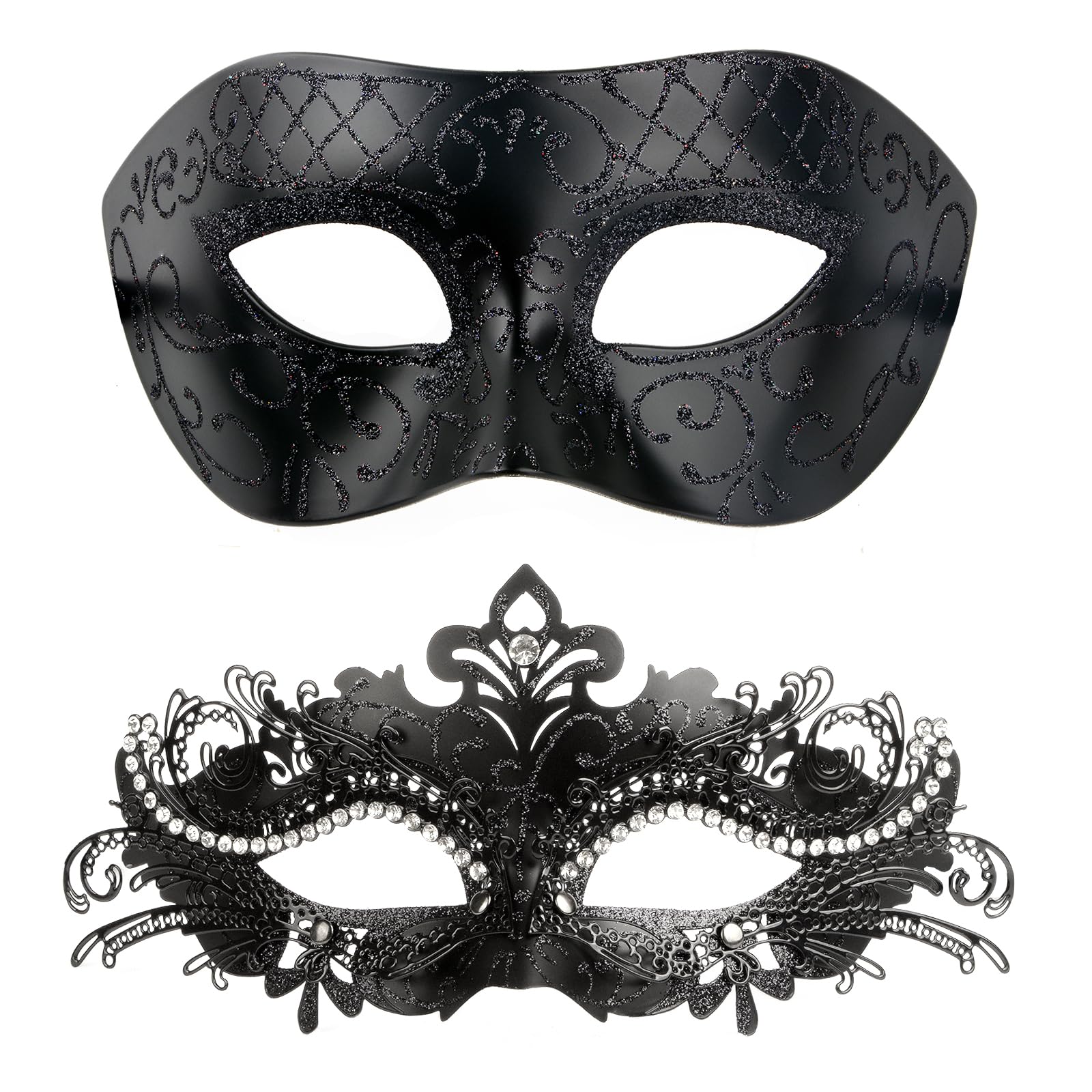 Hoshin Maschera veneziana per coppia, Mardi Gras Deecorations, maschere veneziane da donna