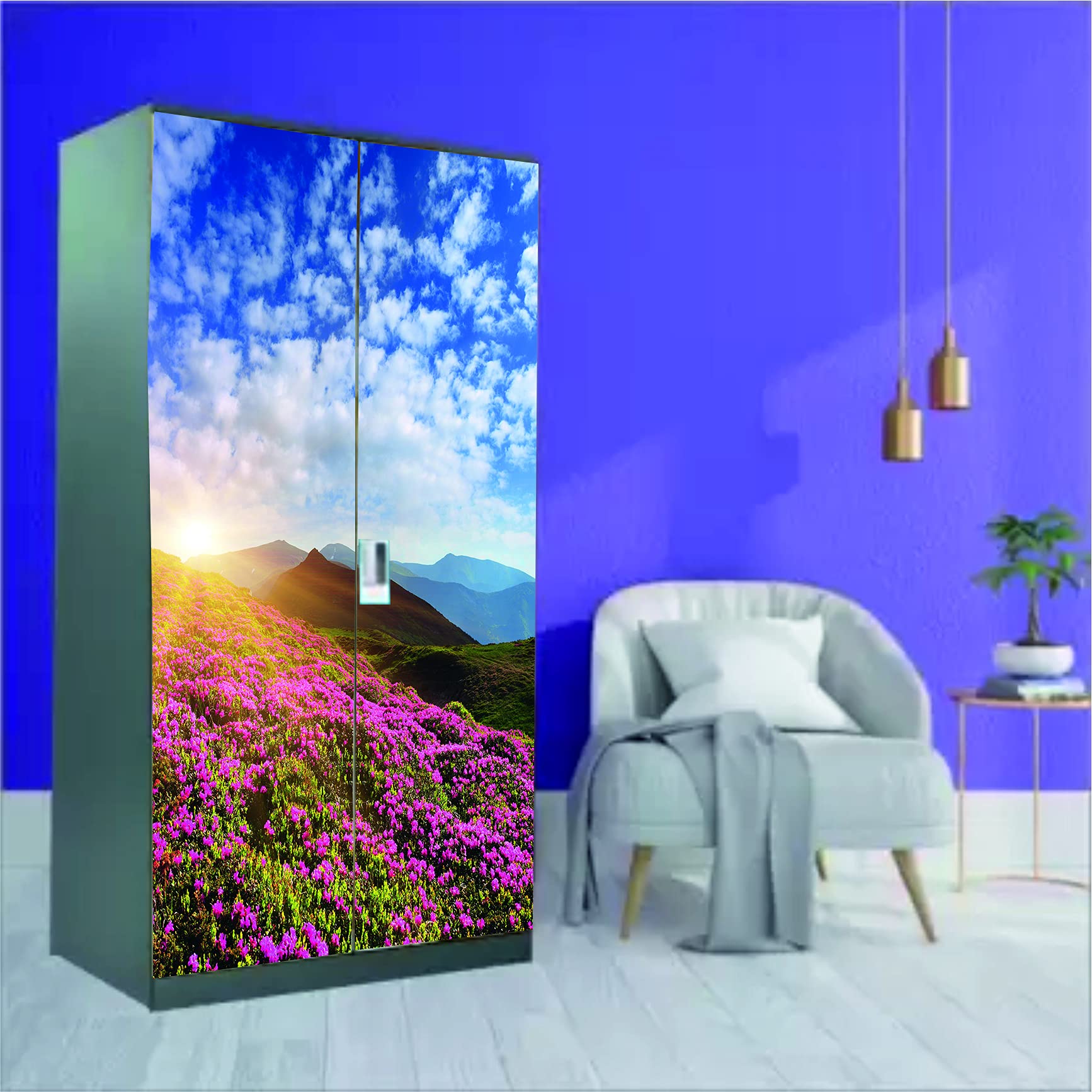 Decor Production Self Adhesive Wallpaper Wall Sticker for Almirah/Wardrobe(Design no. almirah-wallpaper-pt15-4) (B09D39MH5L) Amazon Price History, Amazon Price Tracker