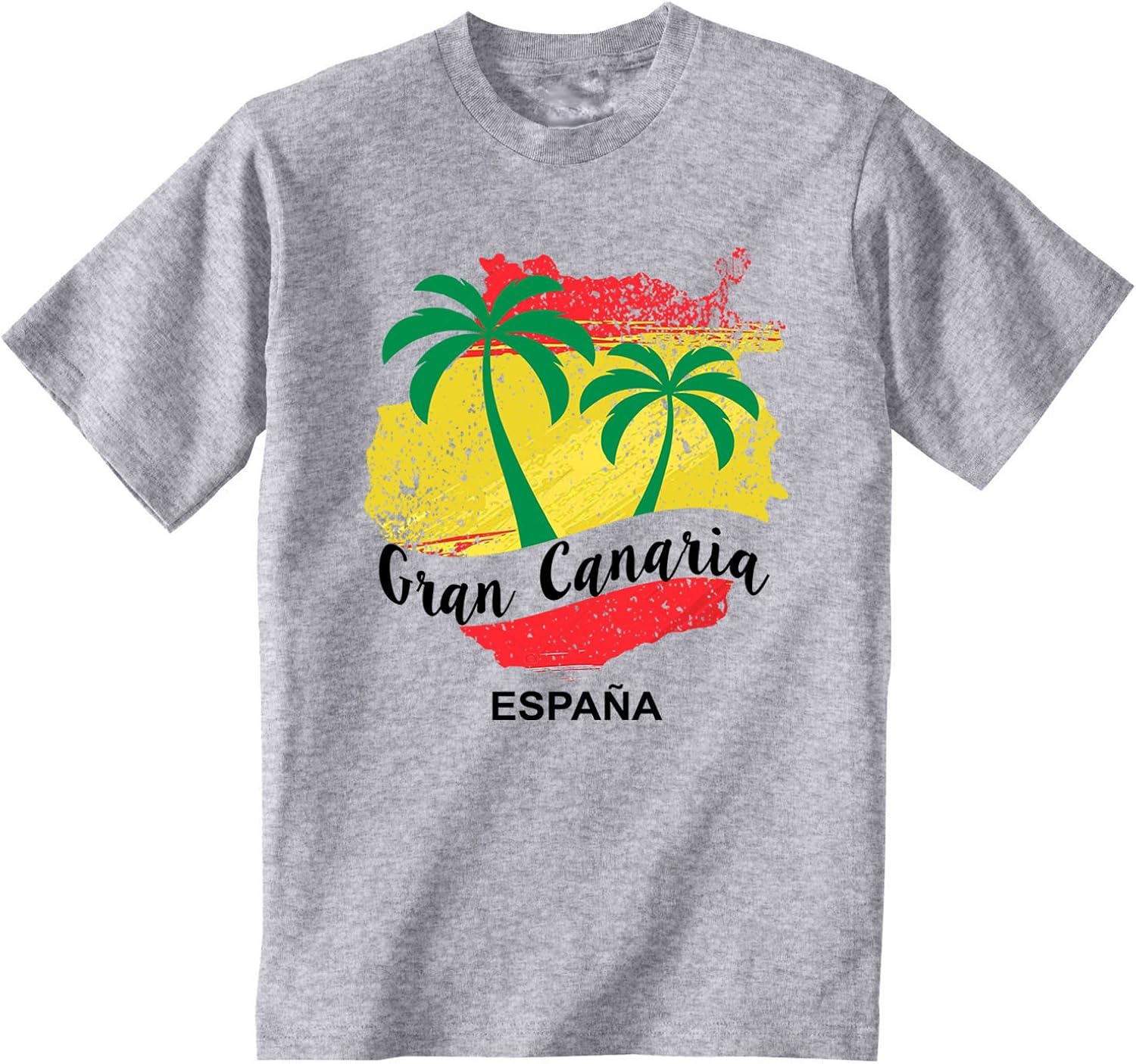 teesquare1st Men's Gran Canaria Canary Islands Grey Tshirt Shirt T