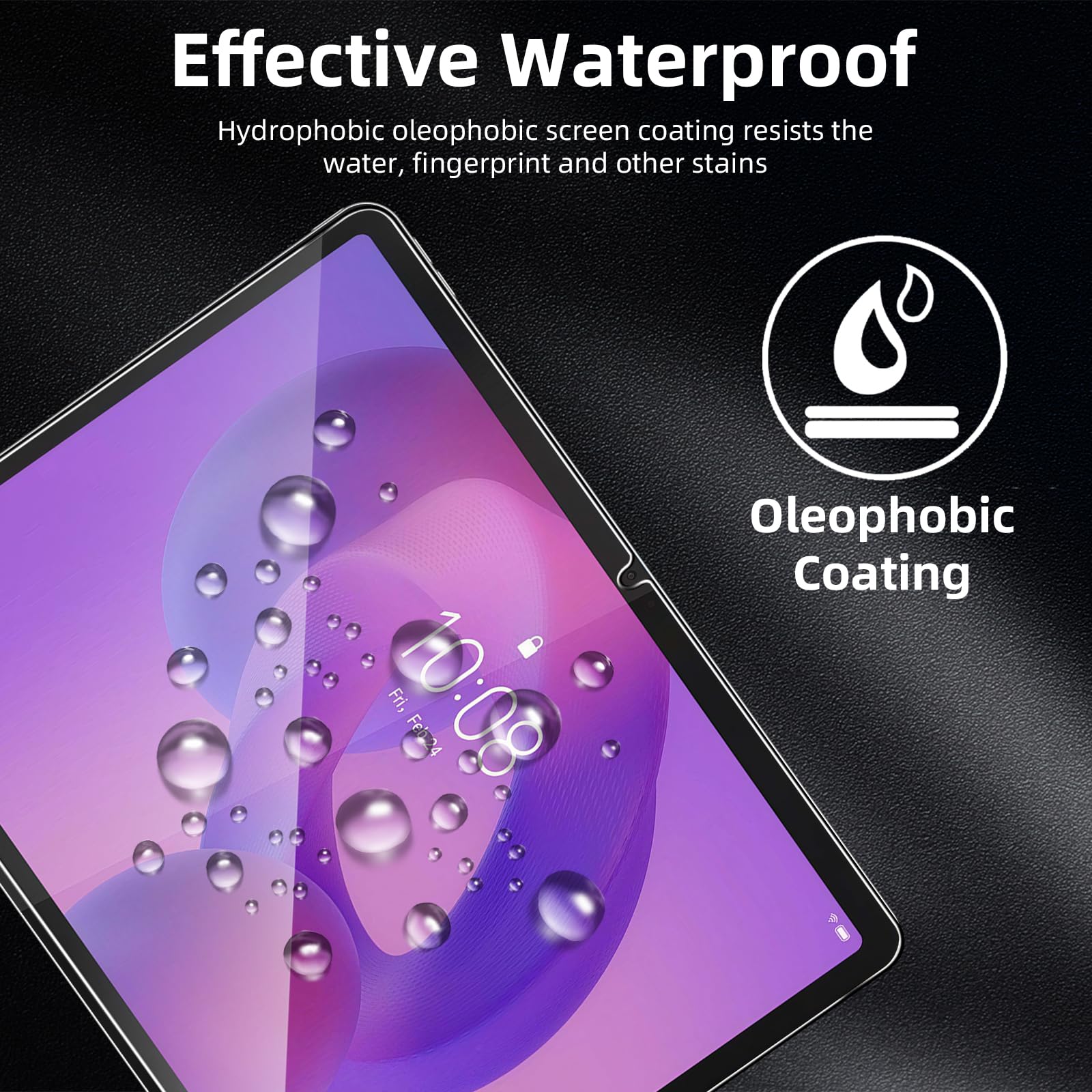 Coiwxmoi Szkło hartowane [2 sztuki] do Lenovo Idea Tab Pro/Yoga Tab Plus 2025 / Tab P12 2023 (12,7"), folia ochronna na ekran, 9 godzin jasności HD, odporna na zarysowania