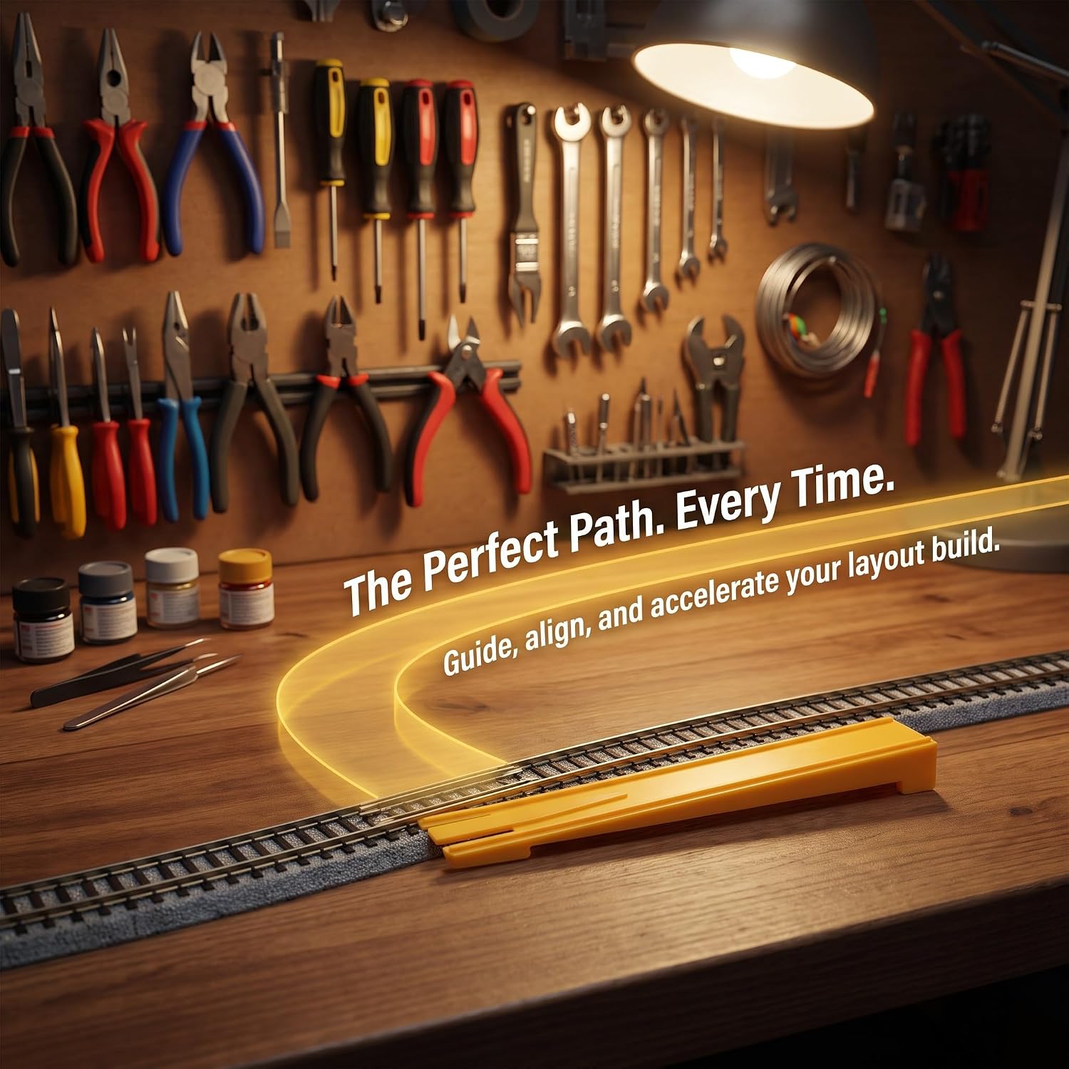 PATKAW N Scale Rerailer, Plastic Track Tool for Model Trains Sand Table