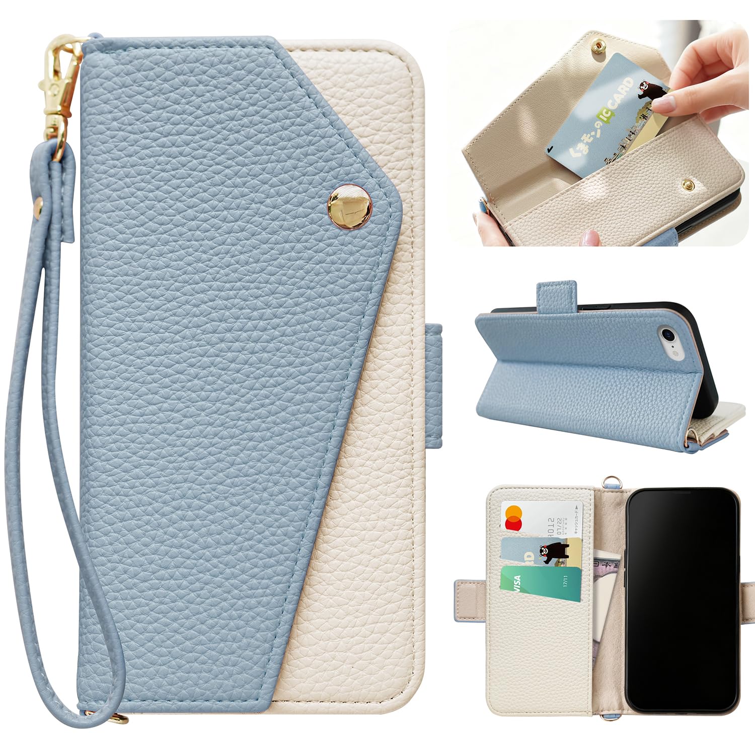 Amazon.co.jp: LULUYOUWEI 適合 iphone se ケース 手帳型 iphone se2