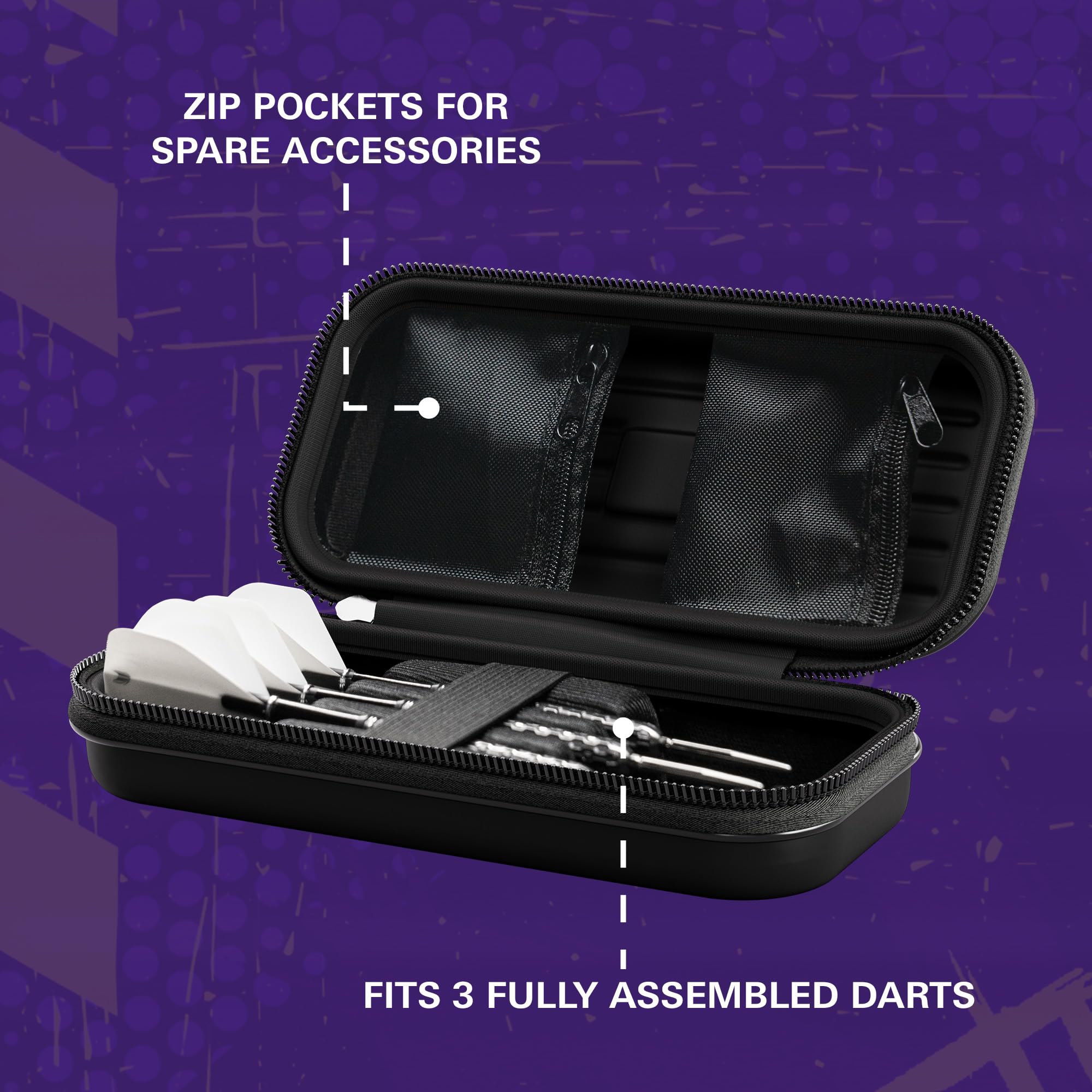 Target Darts Luke Littler Takoma Wallet – Etui na rzutki Luke Littler, uchwyt na rzutki, portfel na rzutki, etui do przechowywania zestawu rzutek, etui na rzutki "The Nuke”
