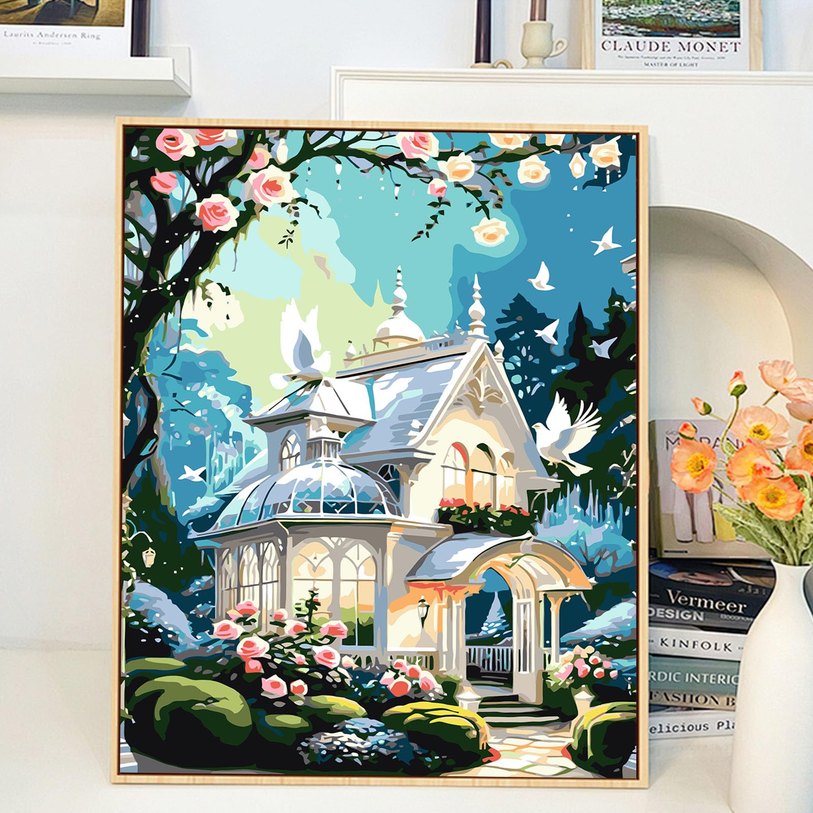 Kit Dipingere Con Numeri JATOK - Tela 40x50 Cm Con Pennelli E Colori