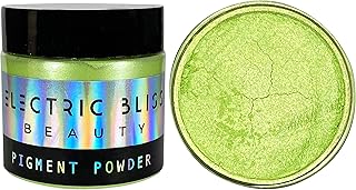 1 oz - Kelly Green Mica Powder - Cosmetic Grade - 25 Colors Available, Use for Cosmetics, Slime, Candles, Paints, Bath Bombs, Epoxy Resin, Soap, Clay, Nail Art, Jewelry (Kelly Green)
