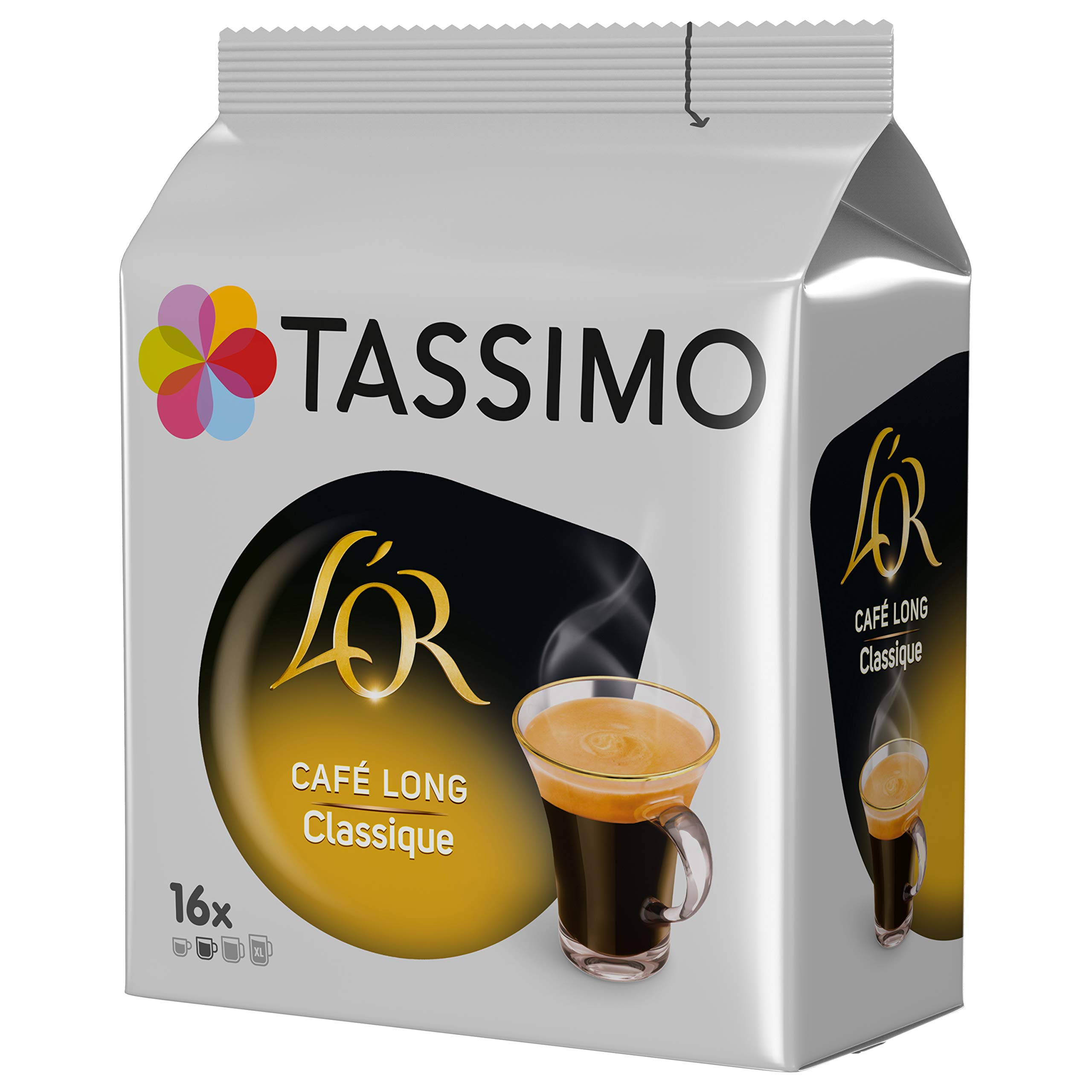 Tassimo The Long Classic O Cápsulas de café - 10 paquetes (160 bebidas)
