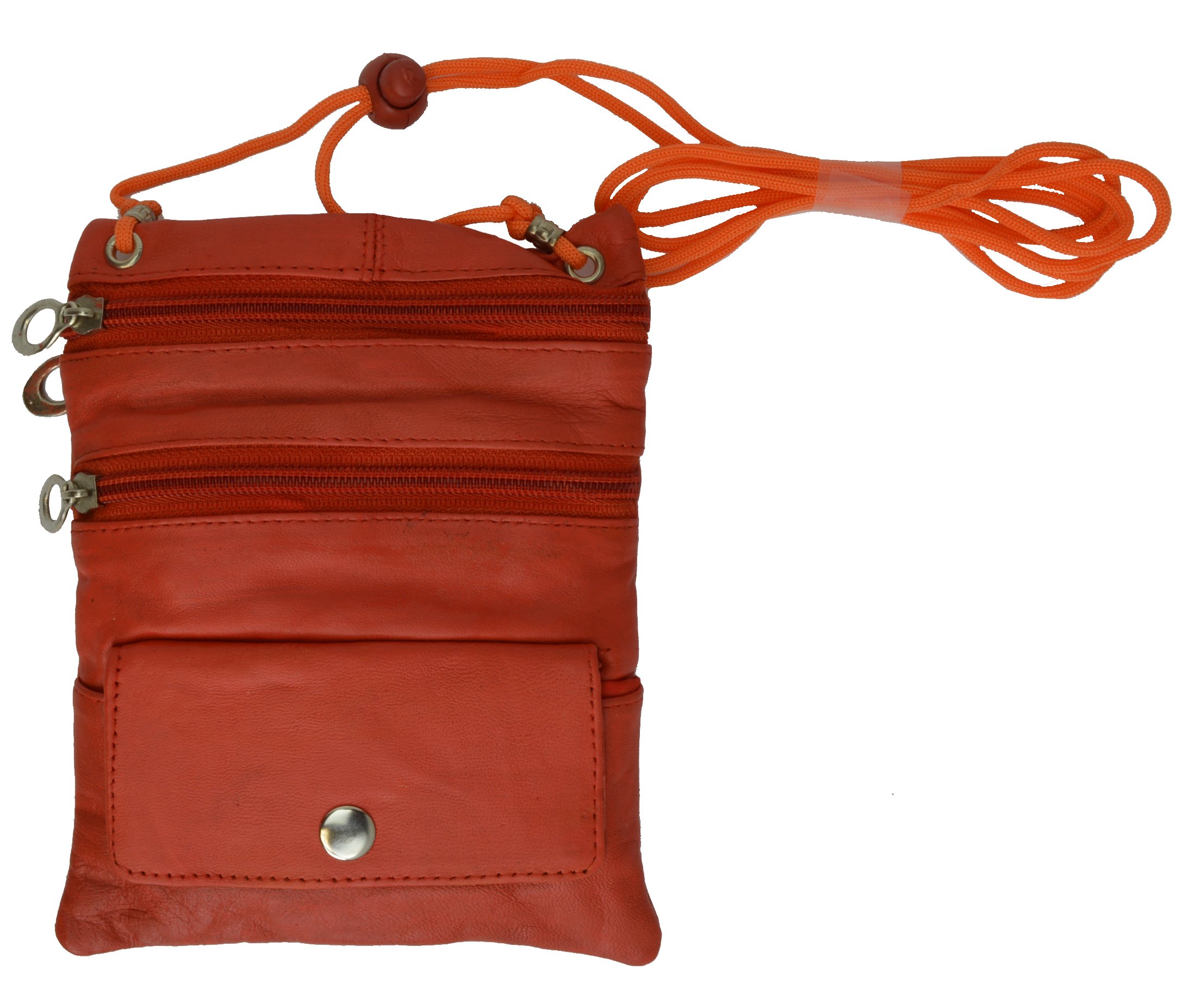 MARSHAL Soft Purse Organizer Shoulder Bag 4 Pocket Travel wallet