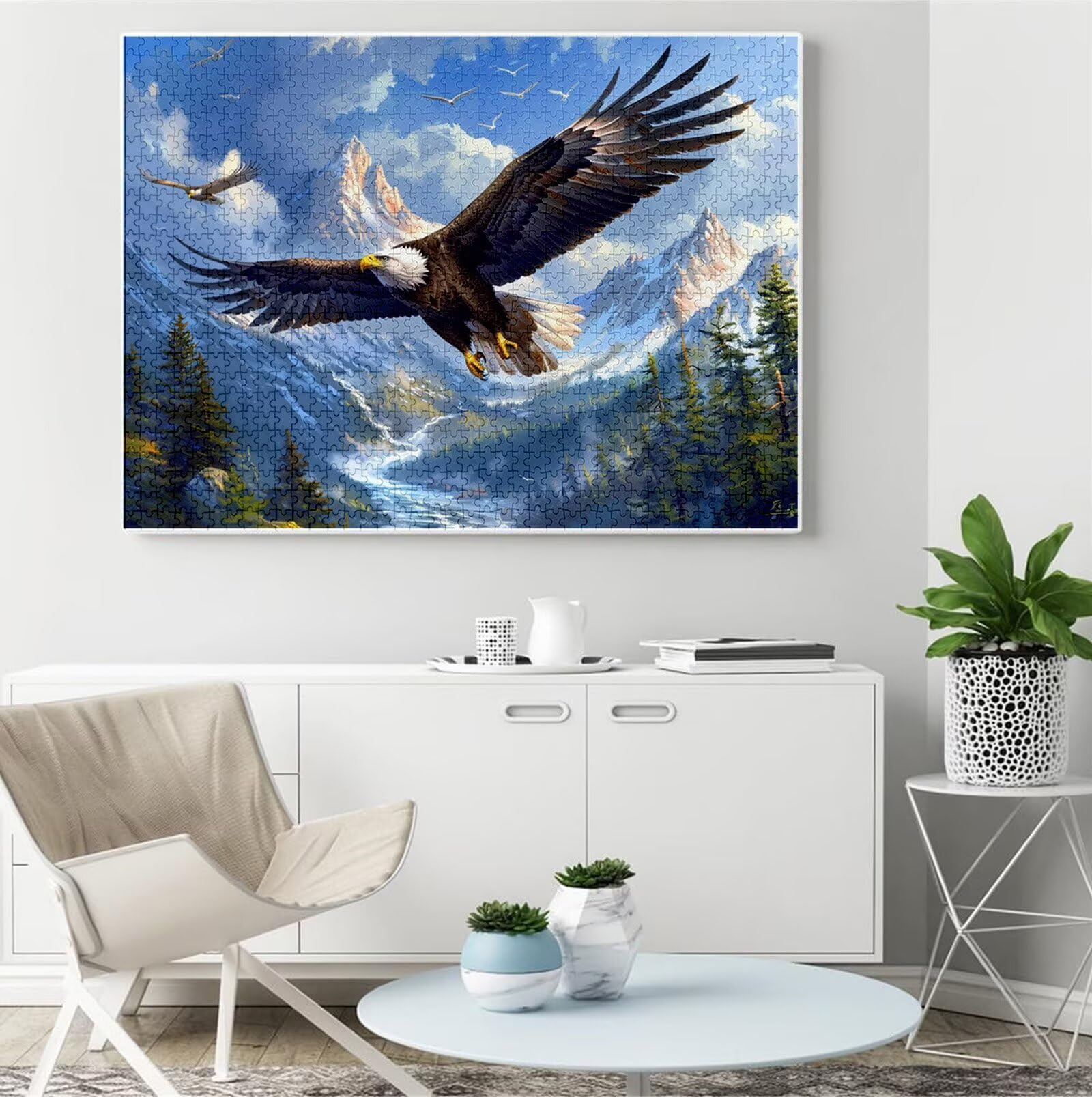 Puzzle 6000 Pezzi per Adulti Ragazzi, 3 4 5 Anni Puzzle Aquila 6 7 8 Anni Giochi Educativi Sostenibili Con Motivi Per Adulti Da Gioco in Legno Di Alta Qualità Jigsaw Animale per Gioco Familiare B-3789