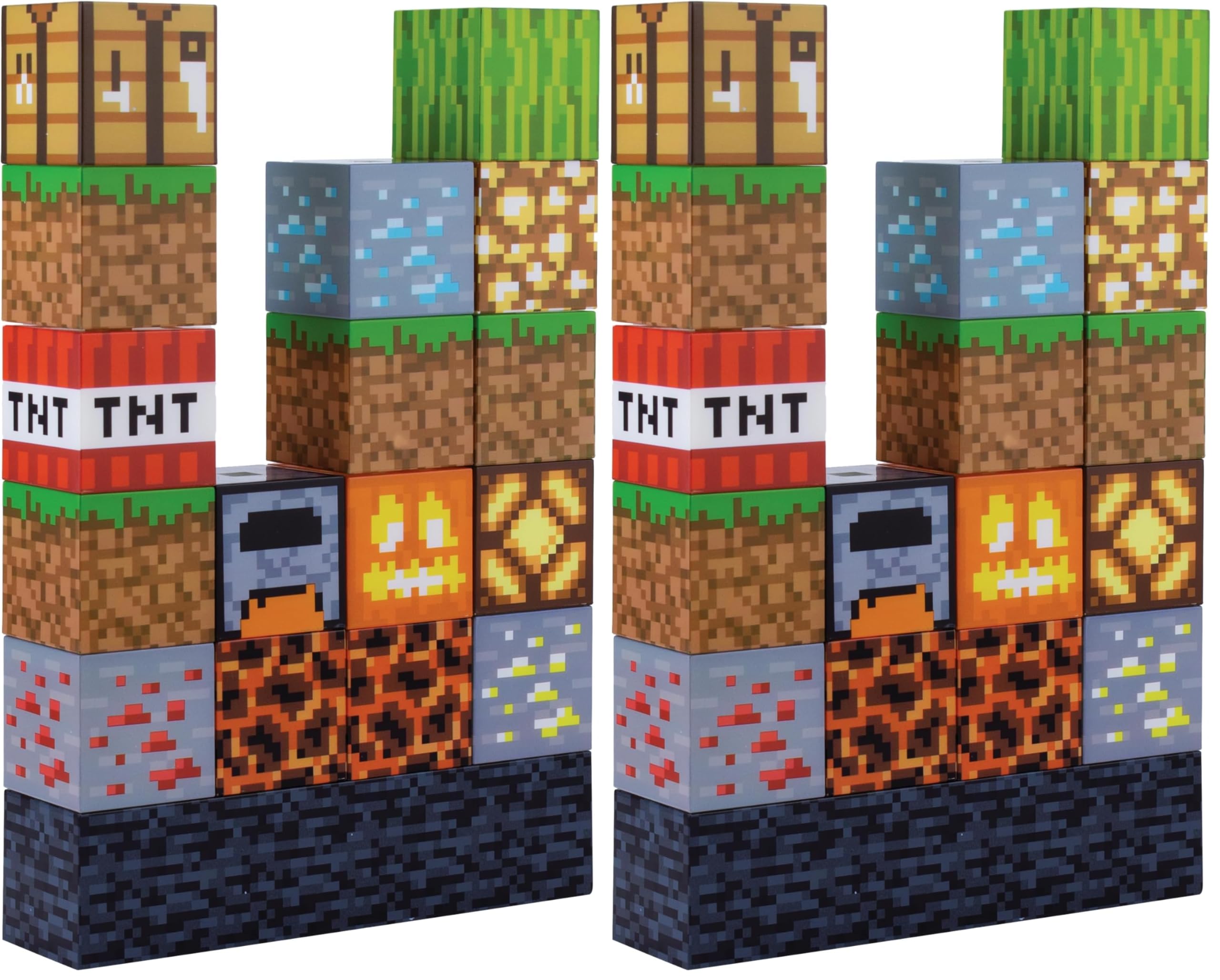 Paladone Minecraft Building Block Night Light – Officially Licensed LED Lamp for Boys’ Be…
