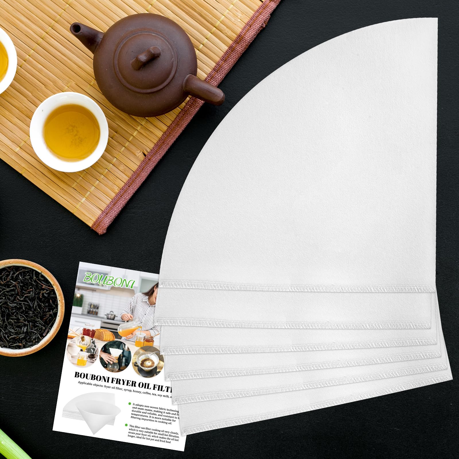 25, Fritteusen-Ölfilter, 75 Stück, Nicht Gewebter Speiseölfilter, Fettfilter Für Fritteuse, Ahornsirup, Weiße Bienenwachsfilter Hotels, Restaurants, Cafés, Lebensmittel, Lkws, Küchen, 4 Cm