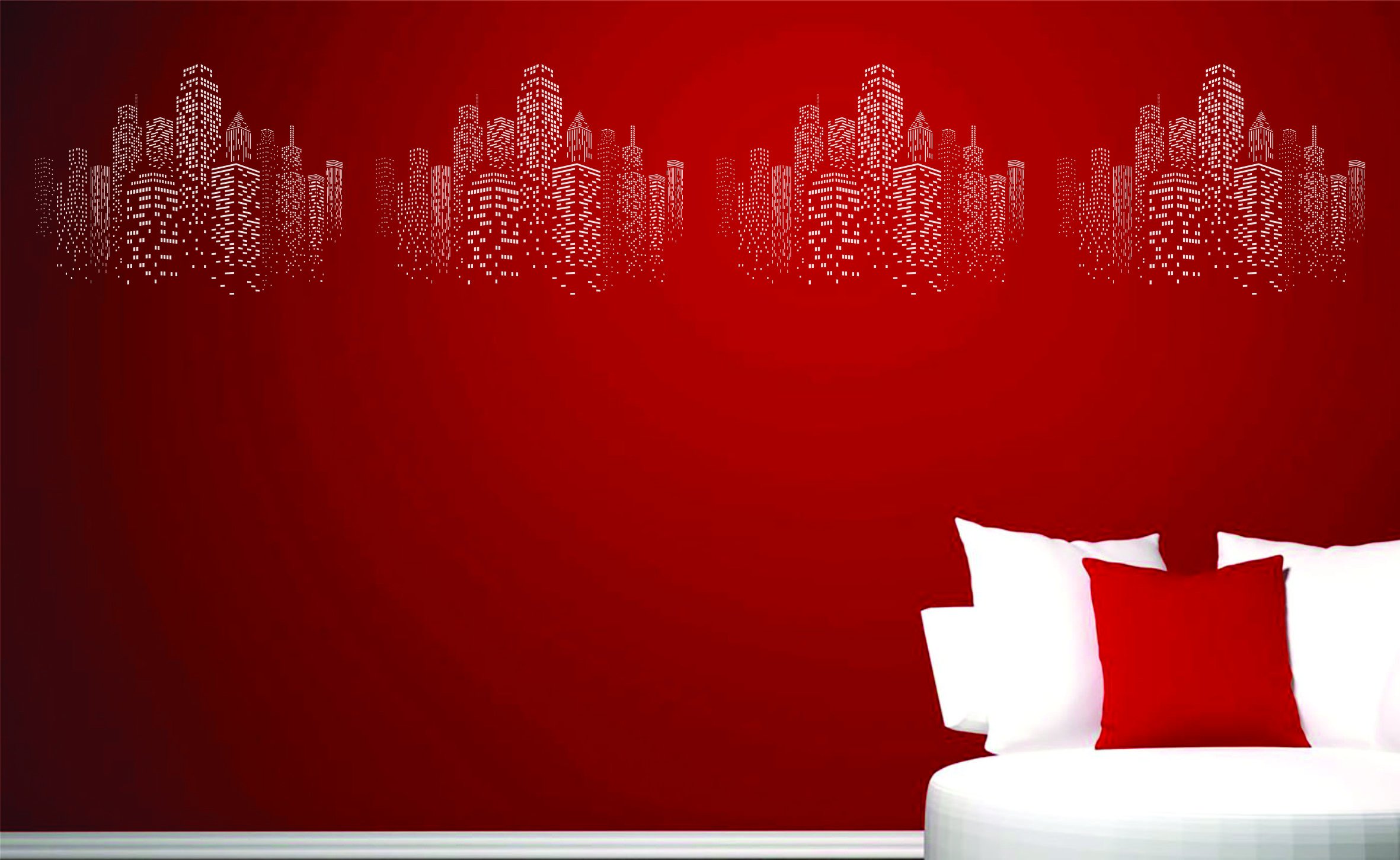 Stencil Città 12 Fogli | Sagome Grattacieli E Paesaggi Urbani, Riutilizzabili In Plastica 24x12 Cm – Per Pittura Su Legno, Tela E Parete