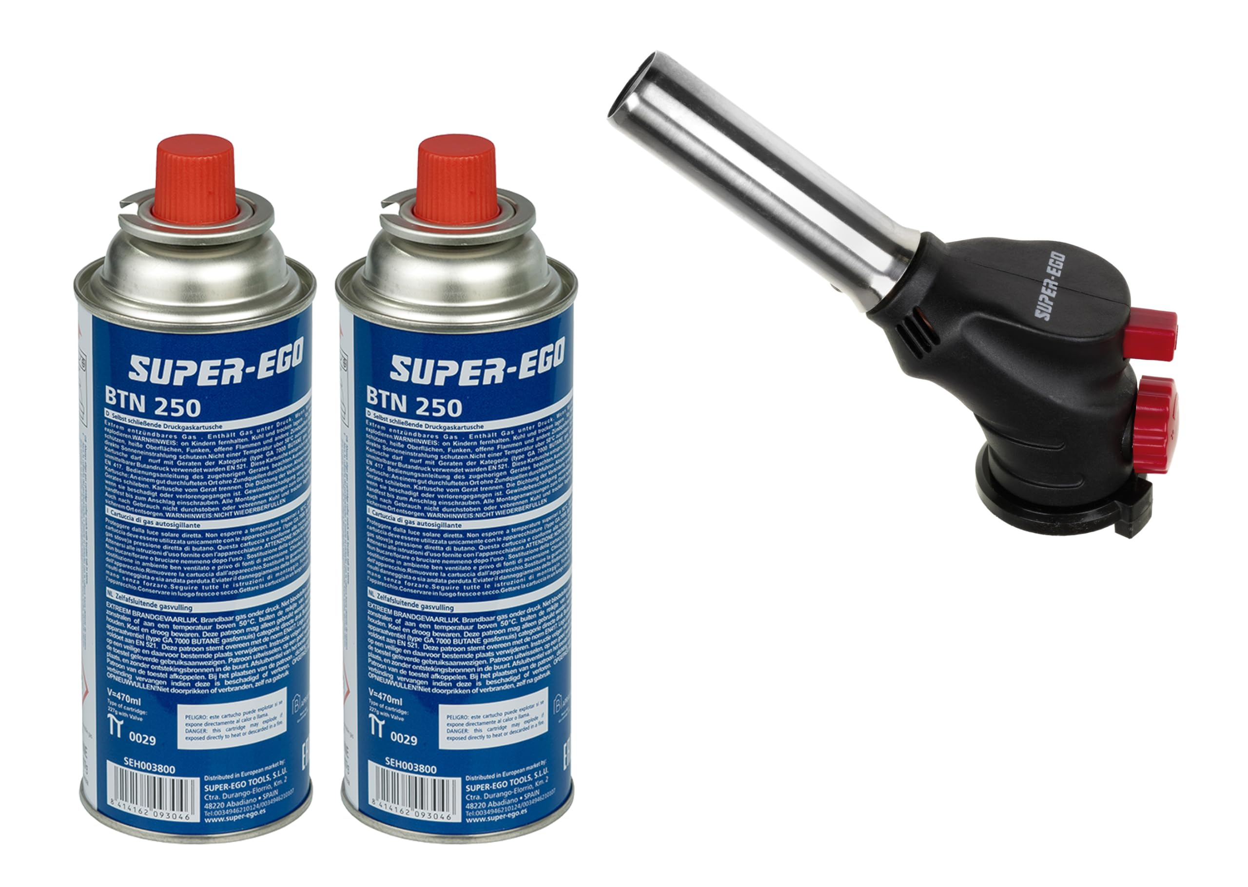 SUPER EGO 1000000419 - Pack soplete multi fire+2 btn 250