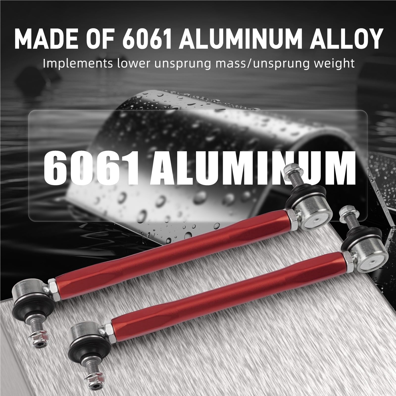 stabilizujące Stabilizator Pasuje do Bmw E90 E87 E92 E93 E91 E82, Z4 E89, X1 E84, 31356765933, 31356765934 Regulowany zestaw końcówek stabilizatora przedniego(Blue)
