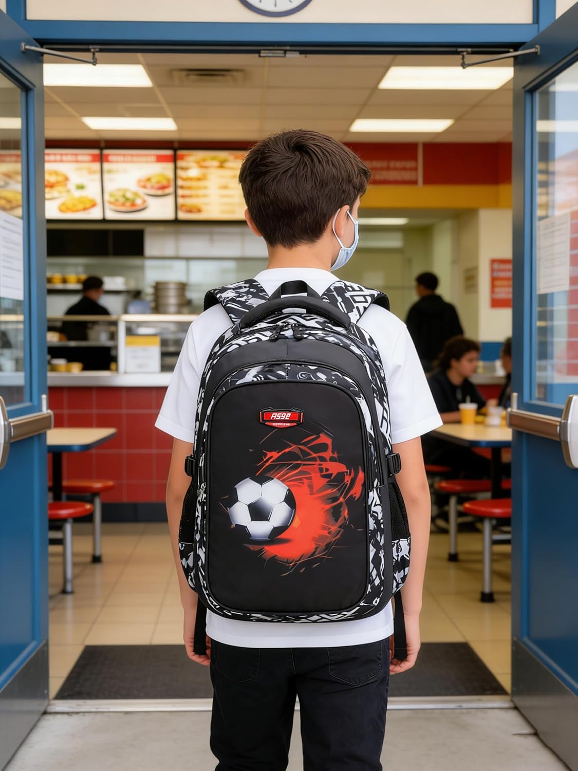 Asge Backpack for School Boys Backpacks for Kids Camo Bookbag for Middle School Bags Waterproof Travel Back Pack - Image 9