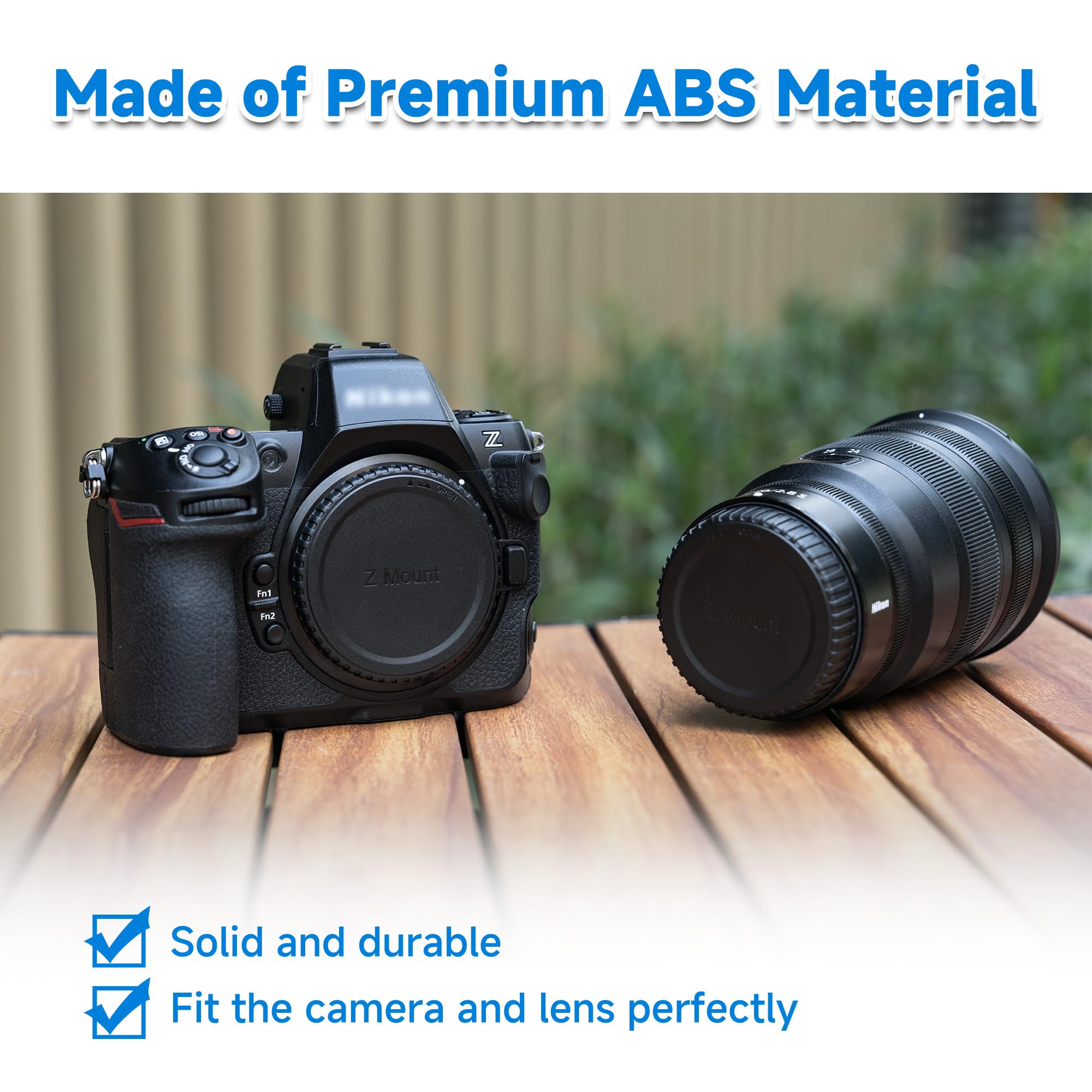 Amazon.com : JJC 2-Pack Z Mount Body Cap & Rear Lens Cover for