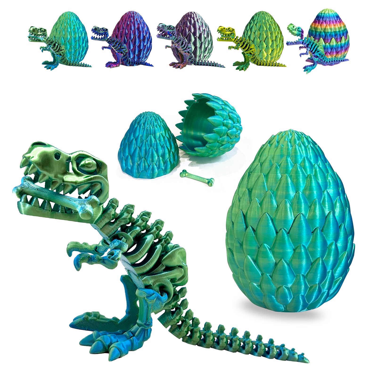 3d Printed Dinosaur Toy Mystery Crystal Dragon Egg With