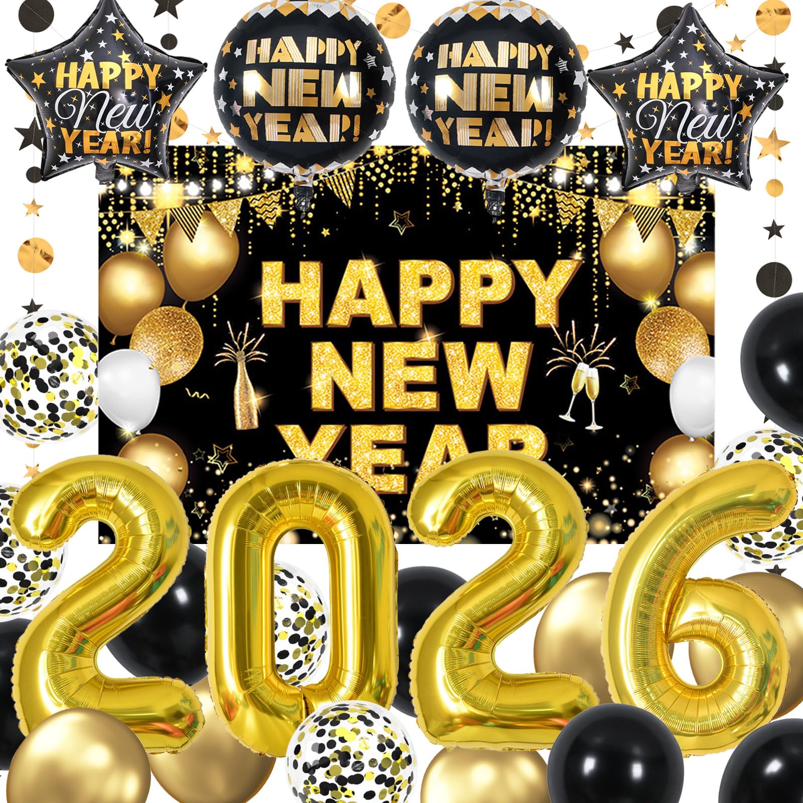 Kalor New Years Eve Party Supplies 2026 Set 70 Pcs | Desertcart Seychelles