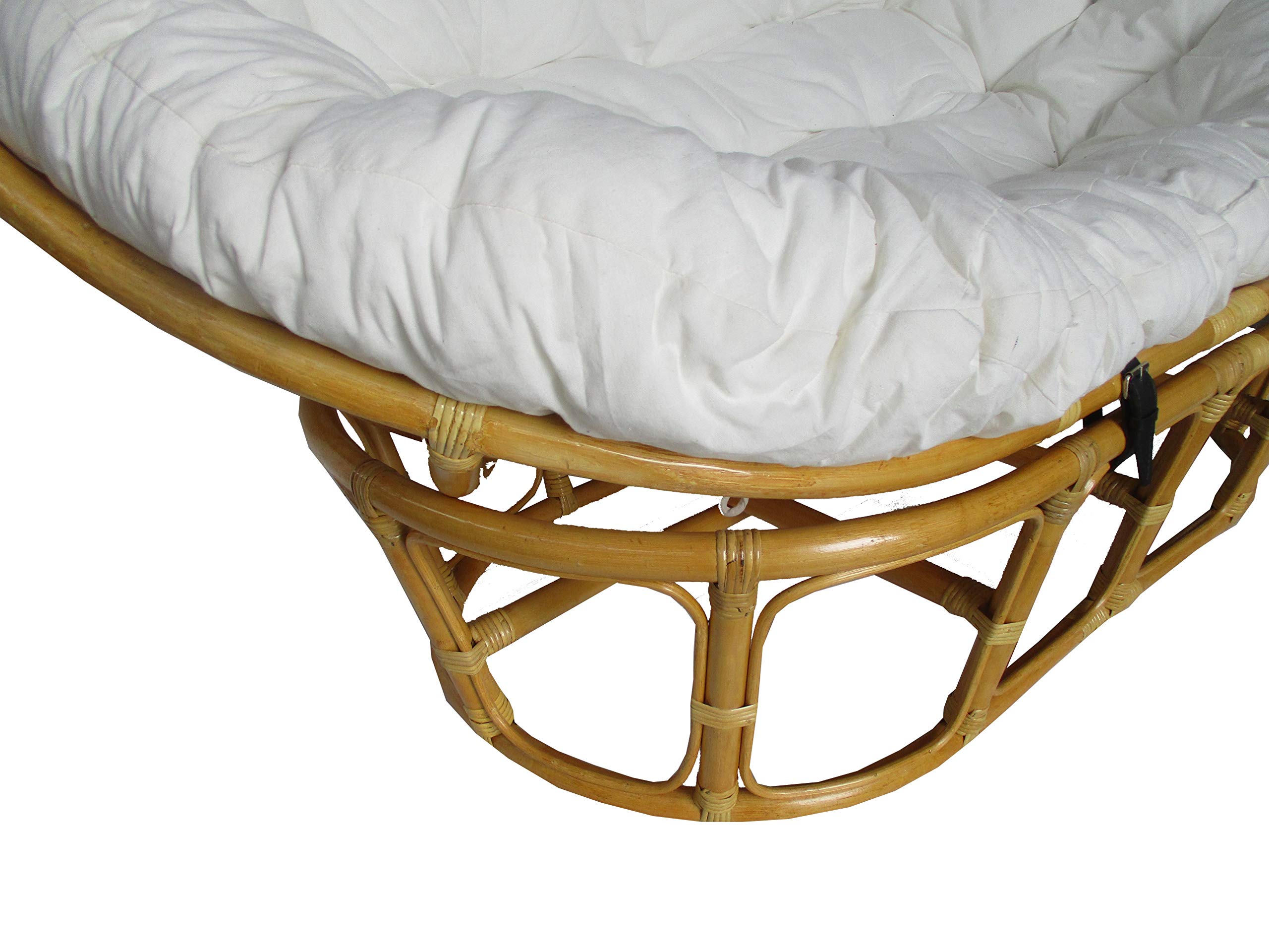 Poltrona Papasan Divano 2 Posti Rattan Naturale | 170x105x87H cm
