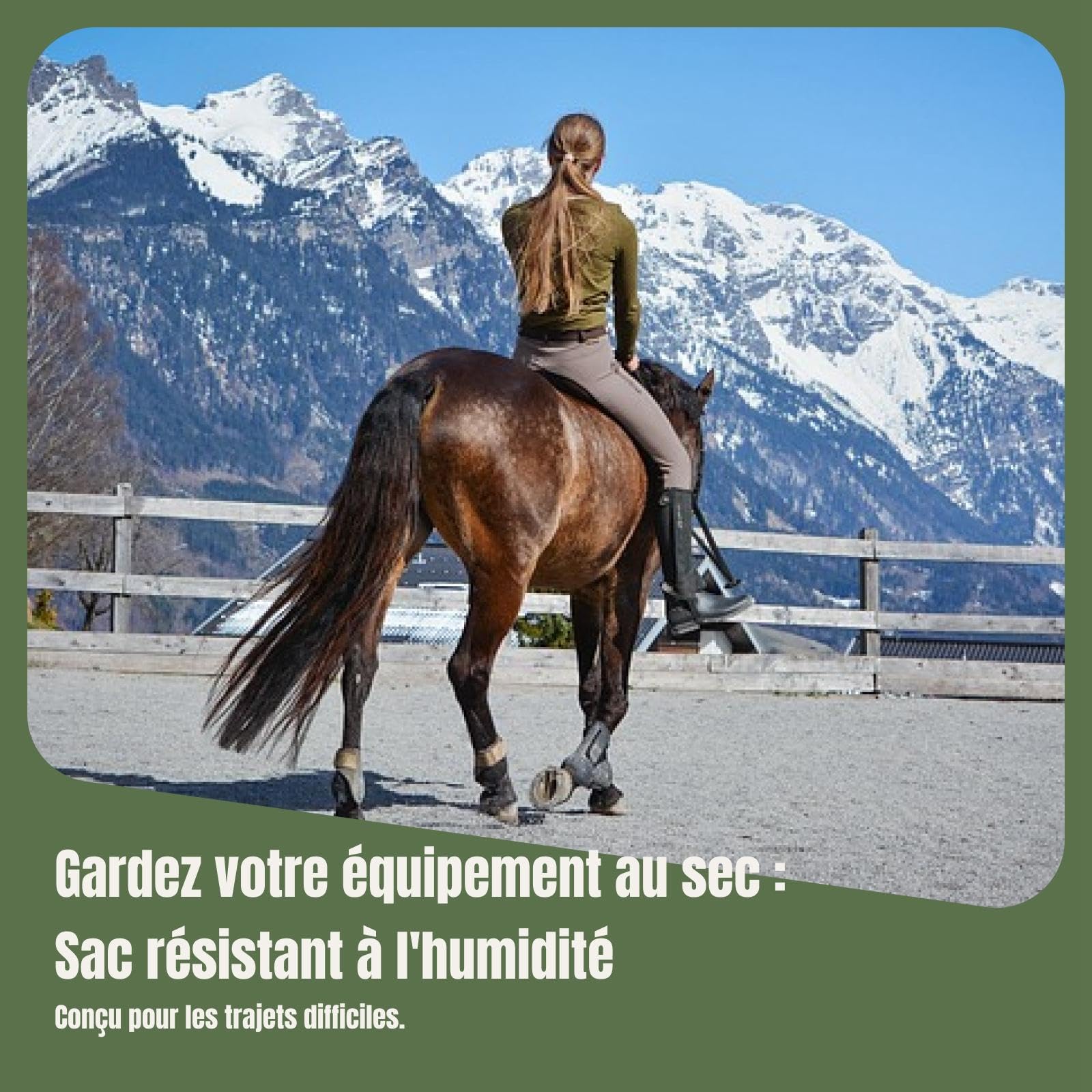 Sharplace Sac de Transport pour Bottes d'équitation, Support de Sacs équestres, équipement étanche, Sac à Dos pour Casque Polyvalent, Sac de Voyage, Sac de