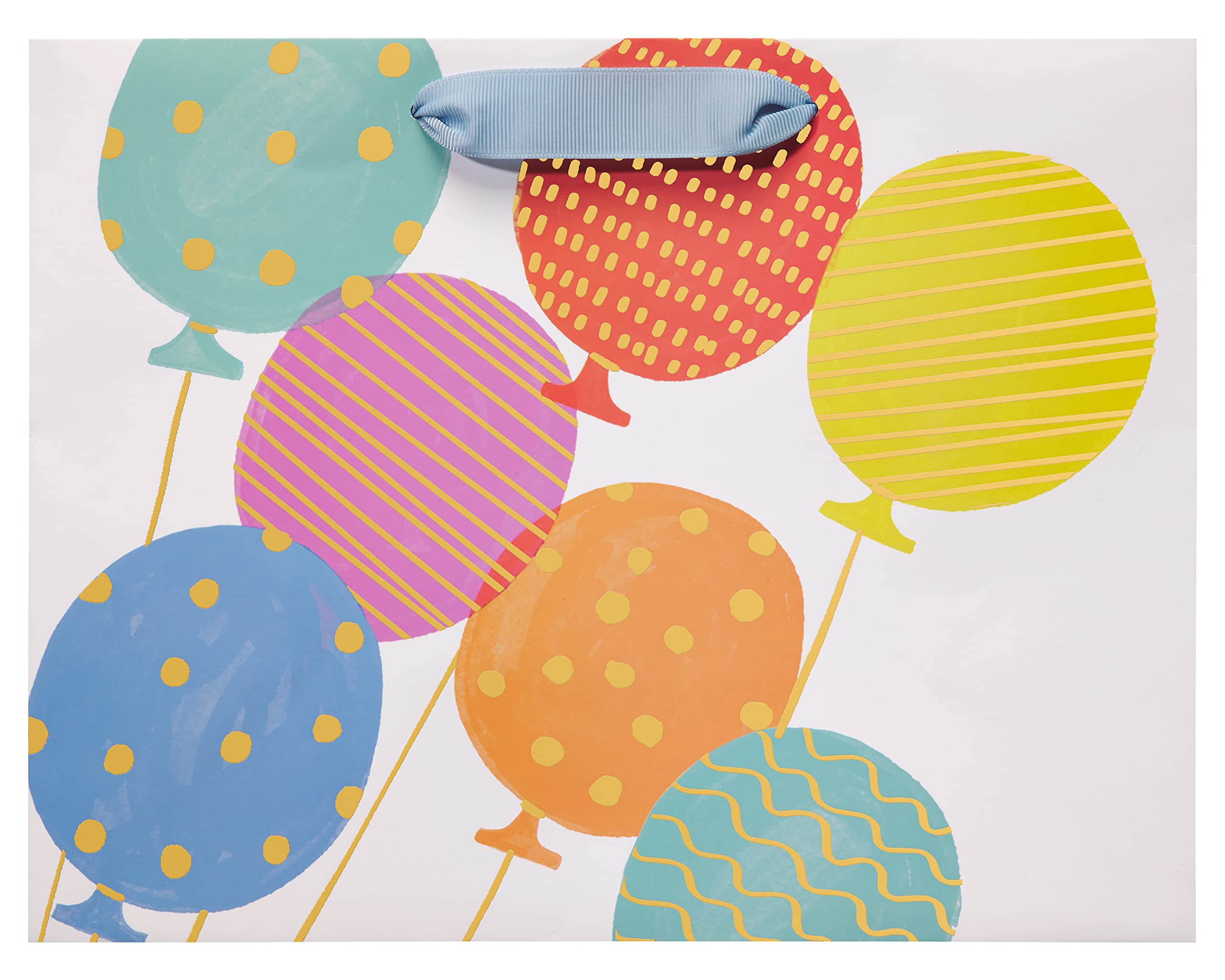 Papyrus 13" Large Gift Bag (Balloons) for Birthdays, Congratulations and All Occasions (1 Bag)