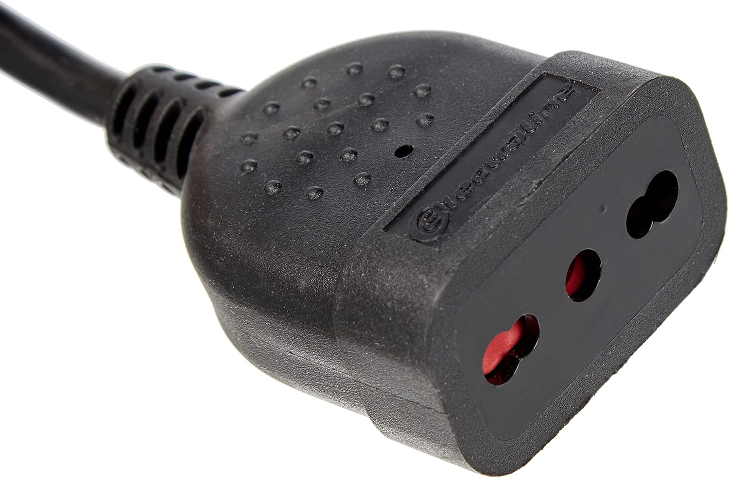 Electraline 46121 Extension Cable, Length: 3 m, Switchsocket Outlet 16 Amp Cable Cross Section 3 x 1 mm, Black