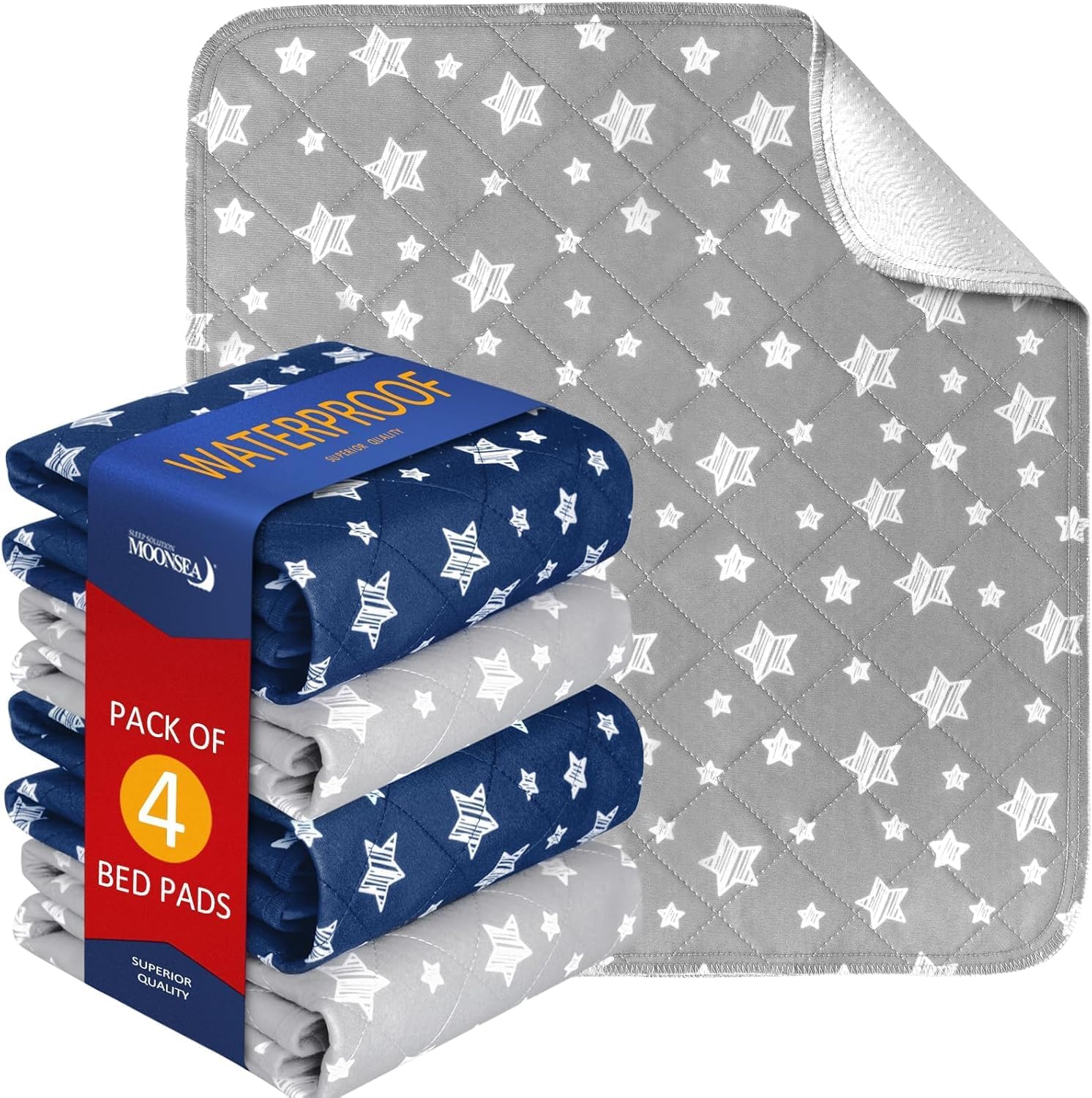 Lynmark® Washable Incontinence Bed Pads Without Tucks - Non-Slip