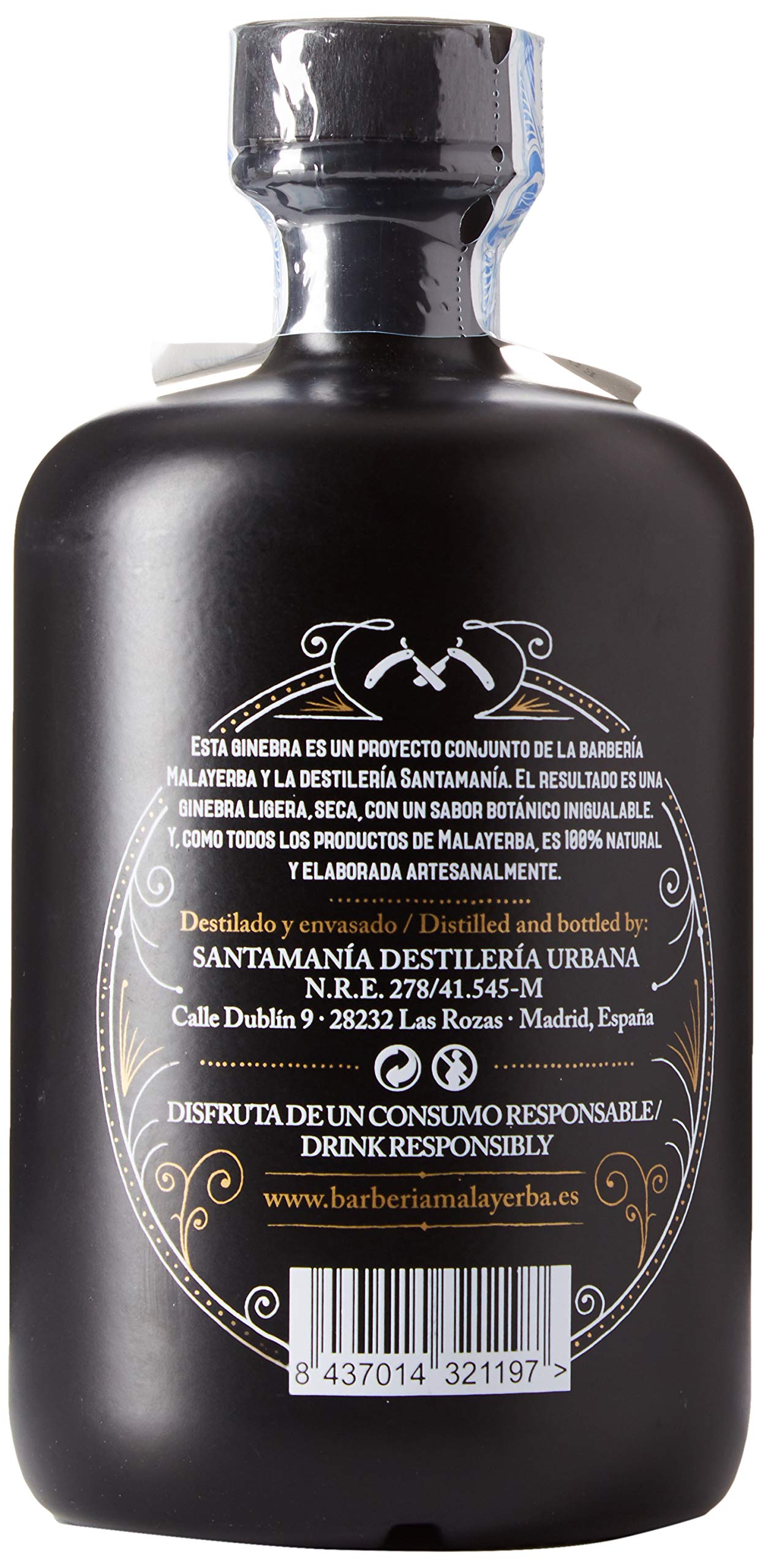 Gin Malayerba 70cl 40% Vol.