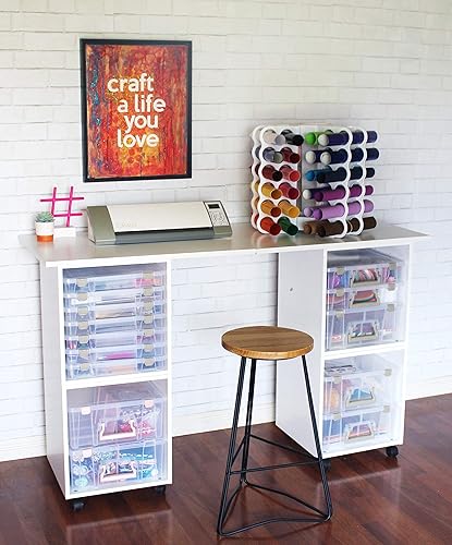 Miniatura 12 de ArtBin - Torre de almacenamiento (12 rollos de vinilo), color blanco