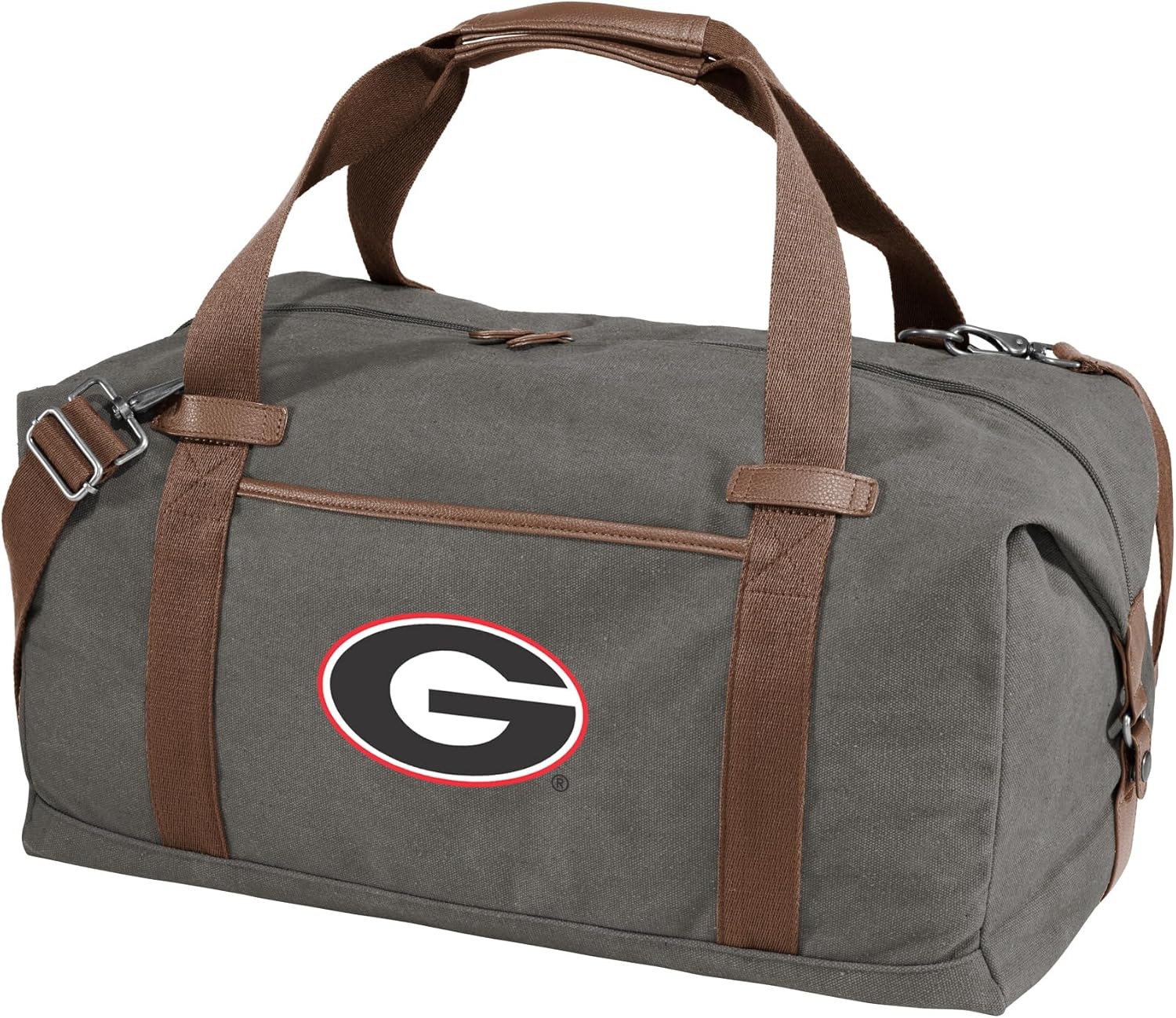 University of Georgia Duffel Bag - Carryon, Overnight Travel Bag, Rich Canvas Fabric For UGA Bulldogs Fans and Alumni