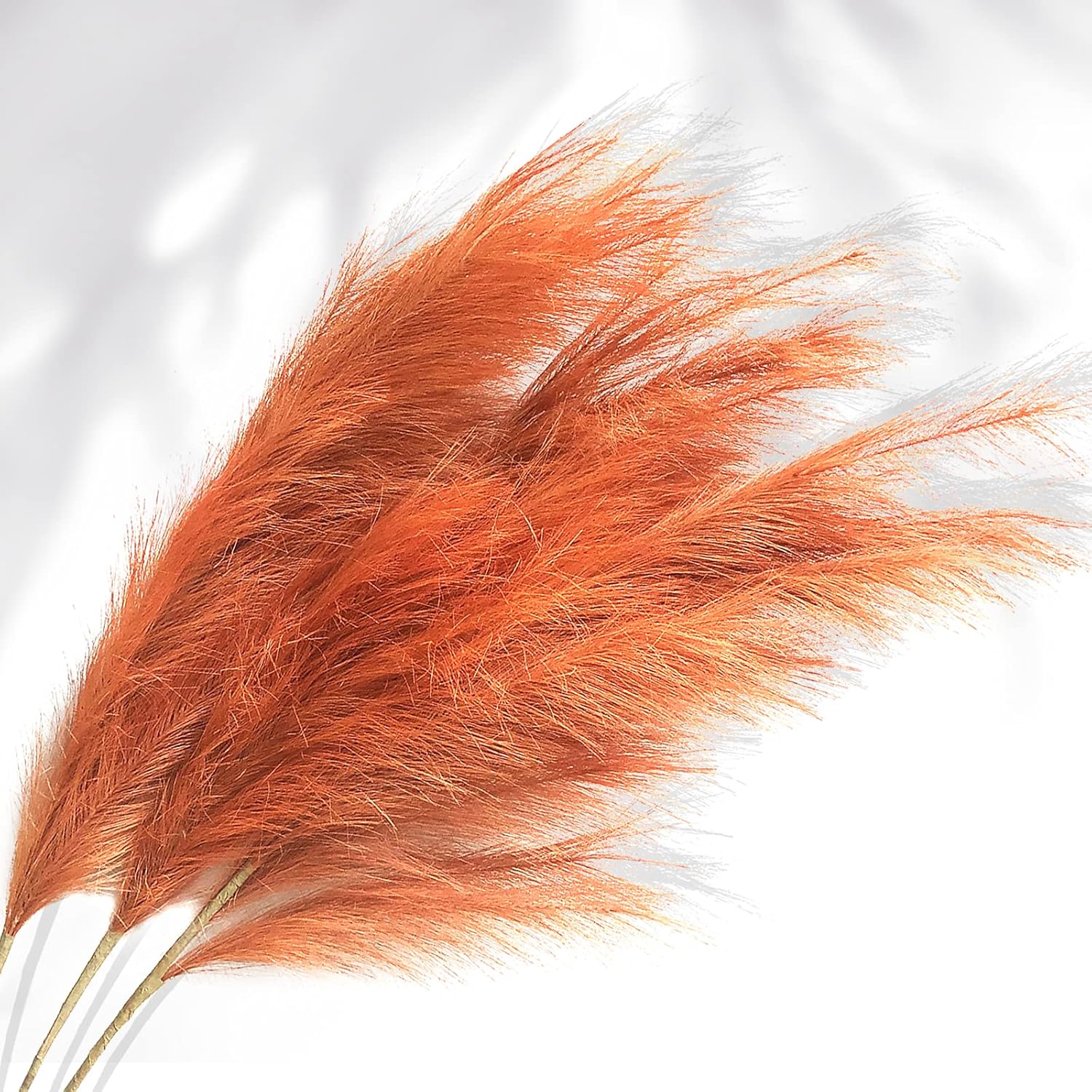 MAXROCK Faux Pampas Grass, 3PCS Large Tall 43'' Fluffy Artificial Fake Pompous Grass for Boho Decor Home Kitchen Wedding Decoration Floor Vase Filler